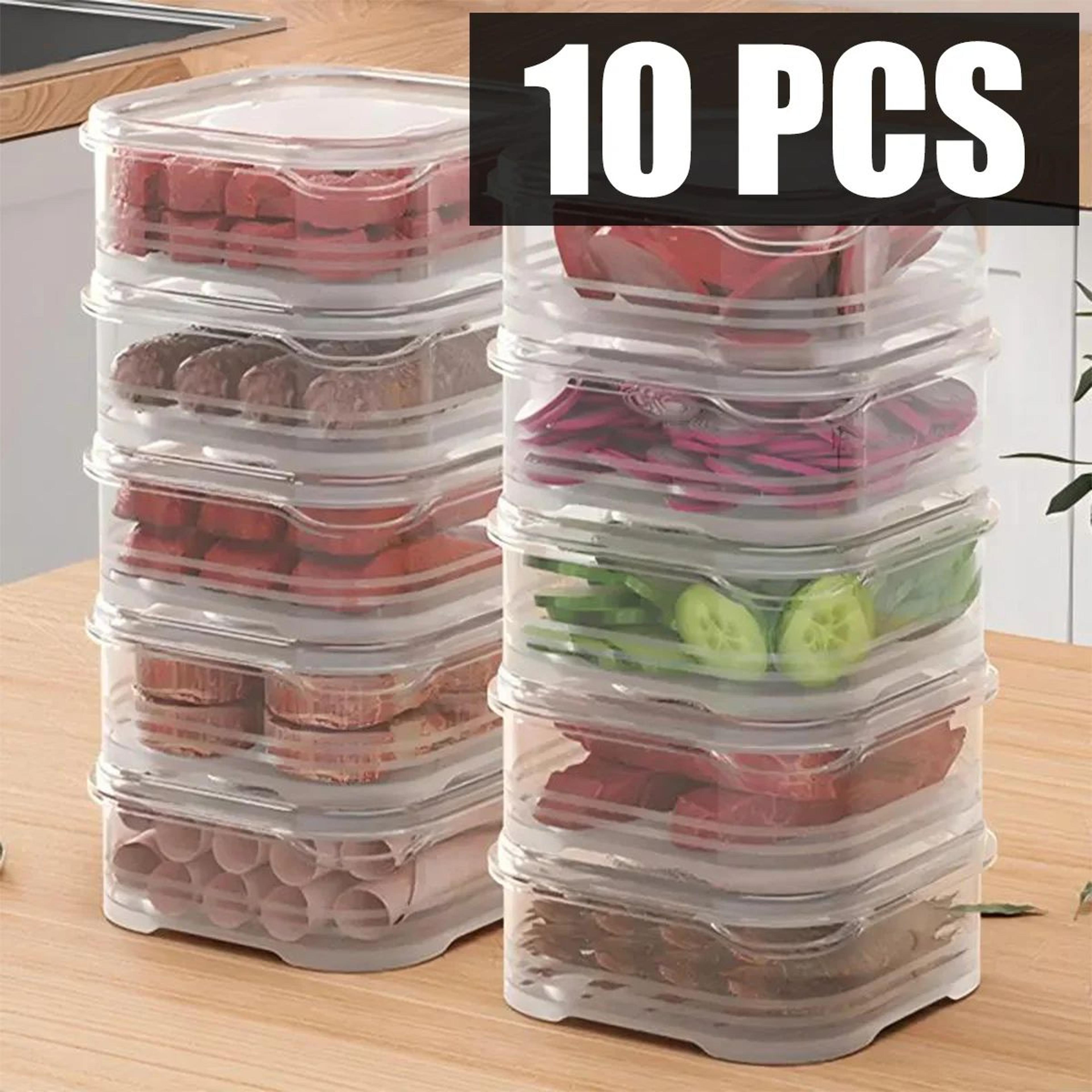10 piece refrigerator fresh keeping food storage container set
