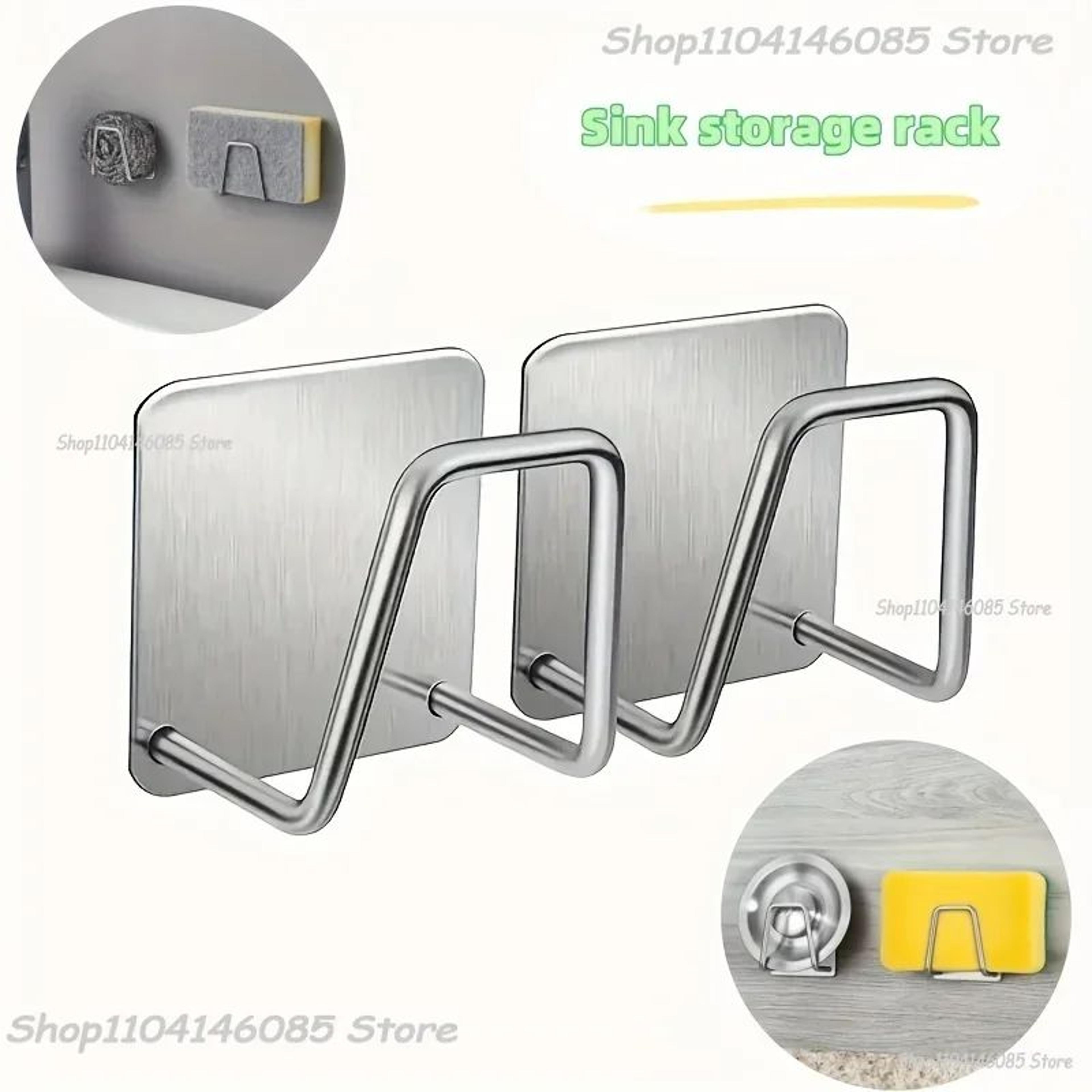 stainless steel sink sponge holder organizer