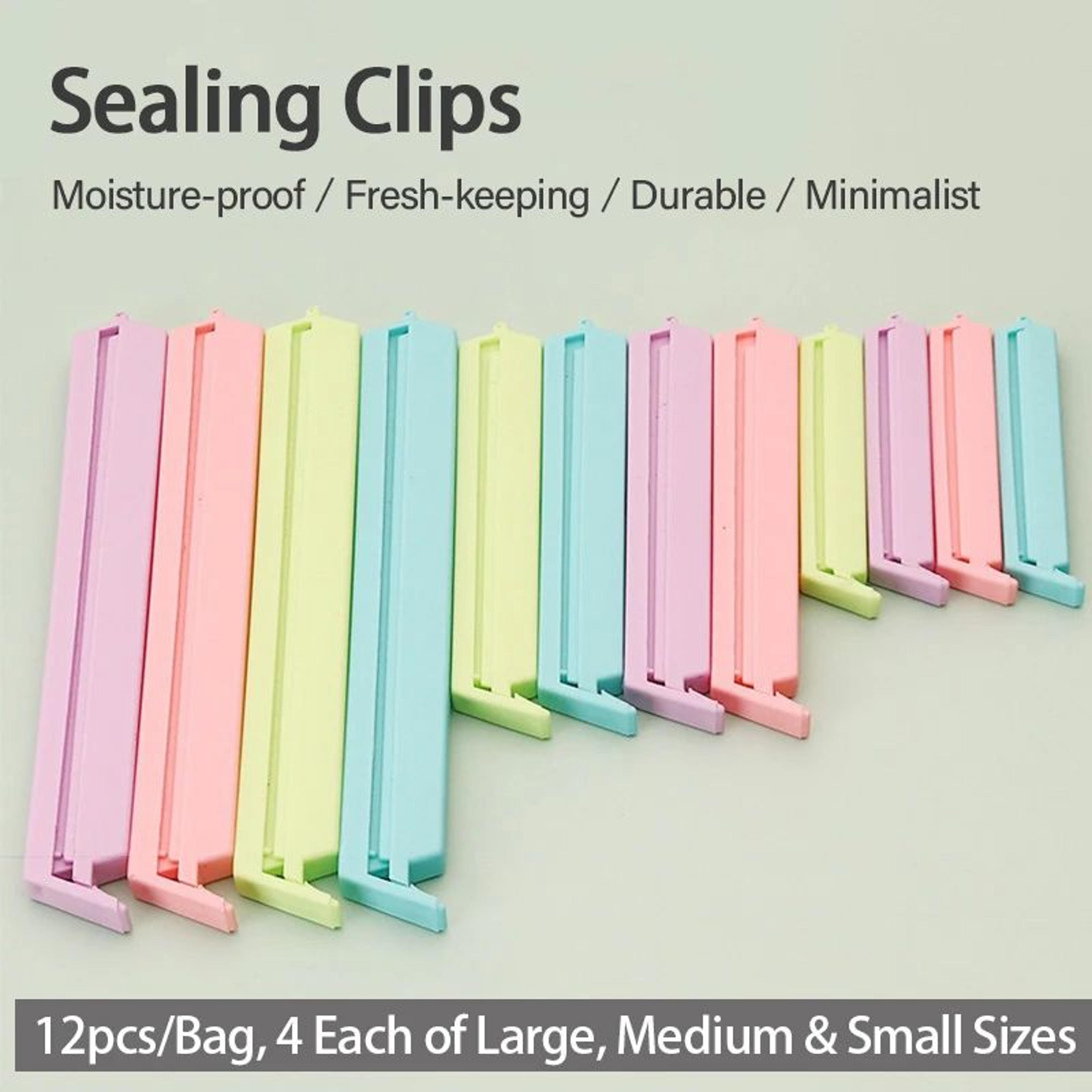 portable food storage bag sealing clips set
