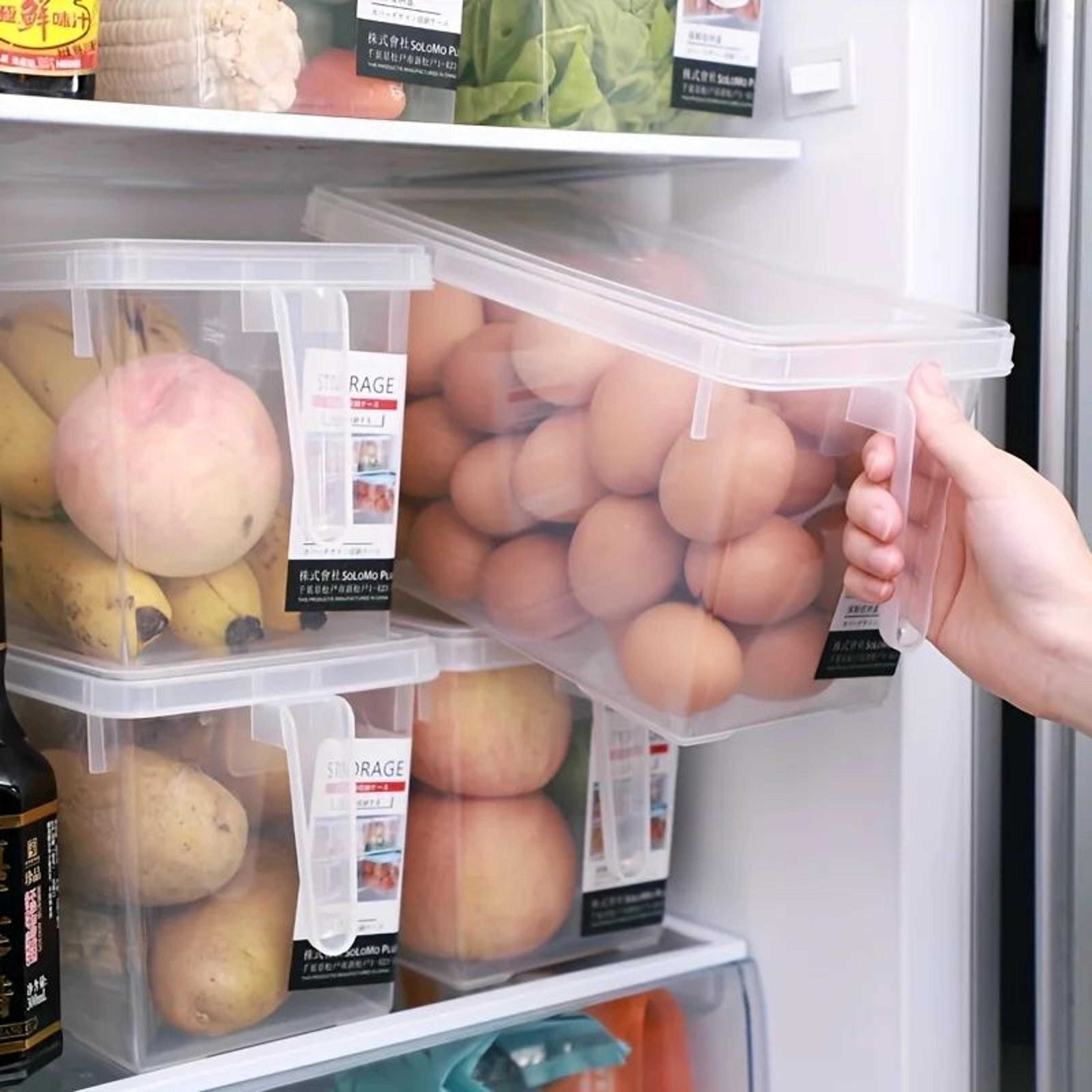 clear fridge storage container with airtight lid