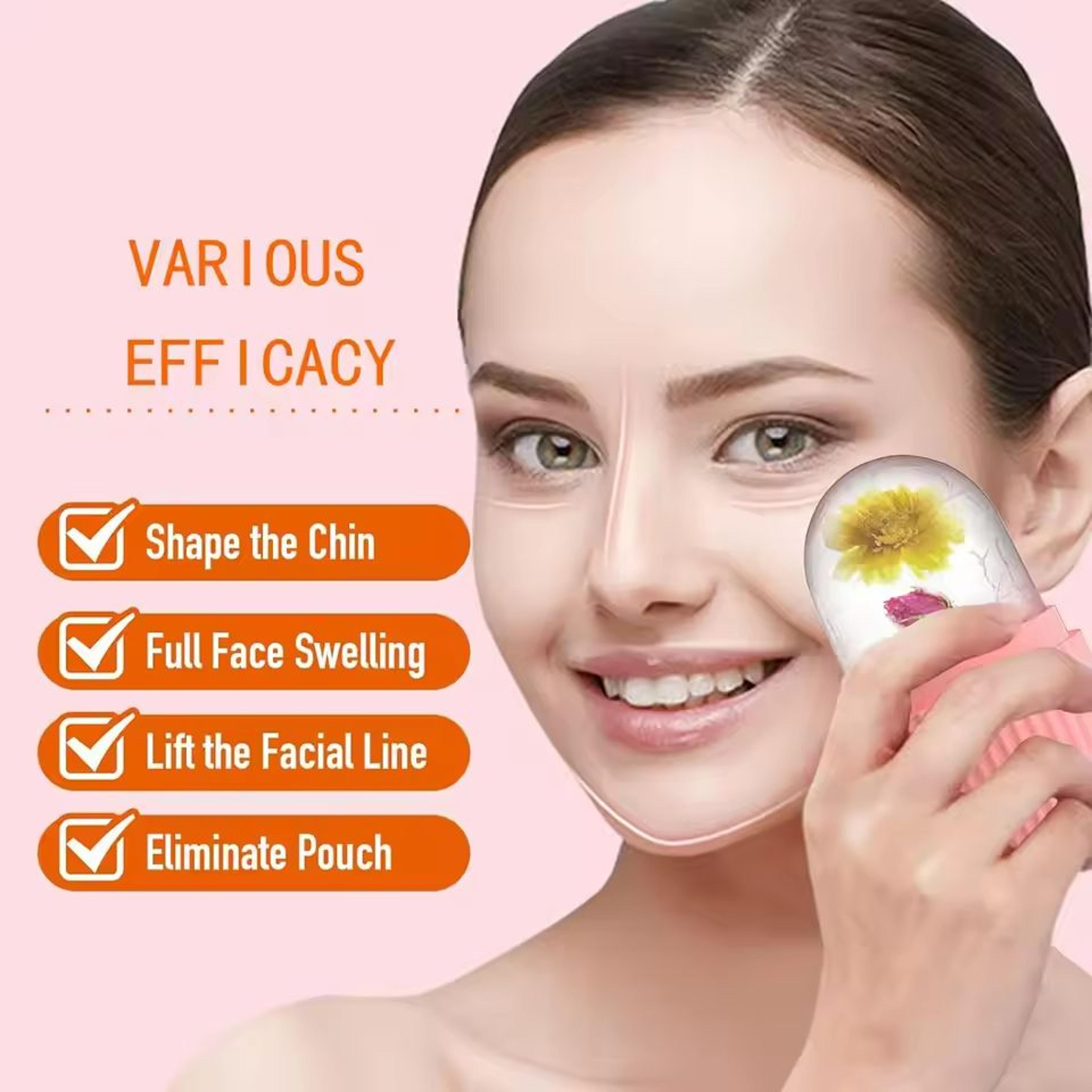 silicone ice ball face massager skin care tool
