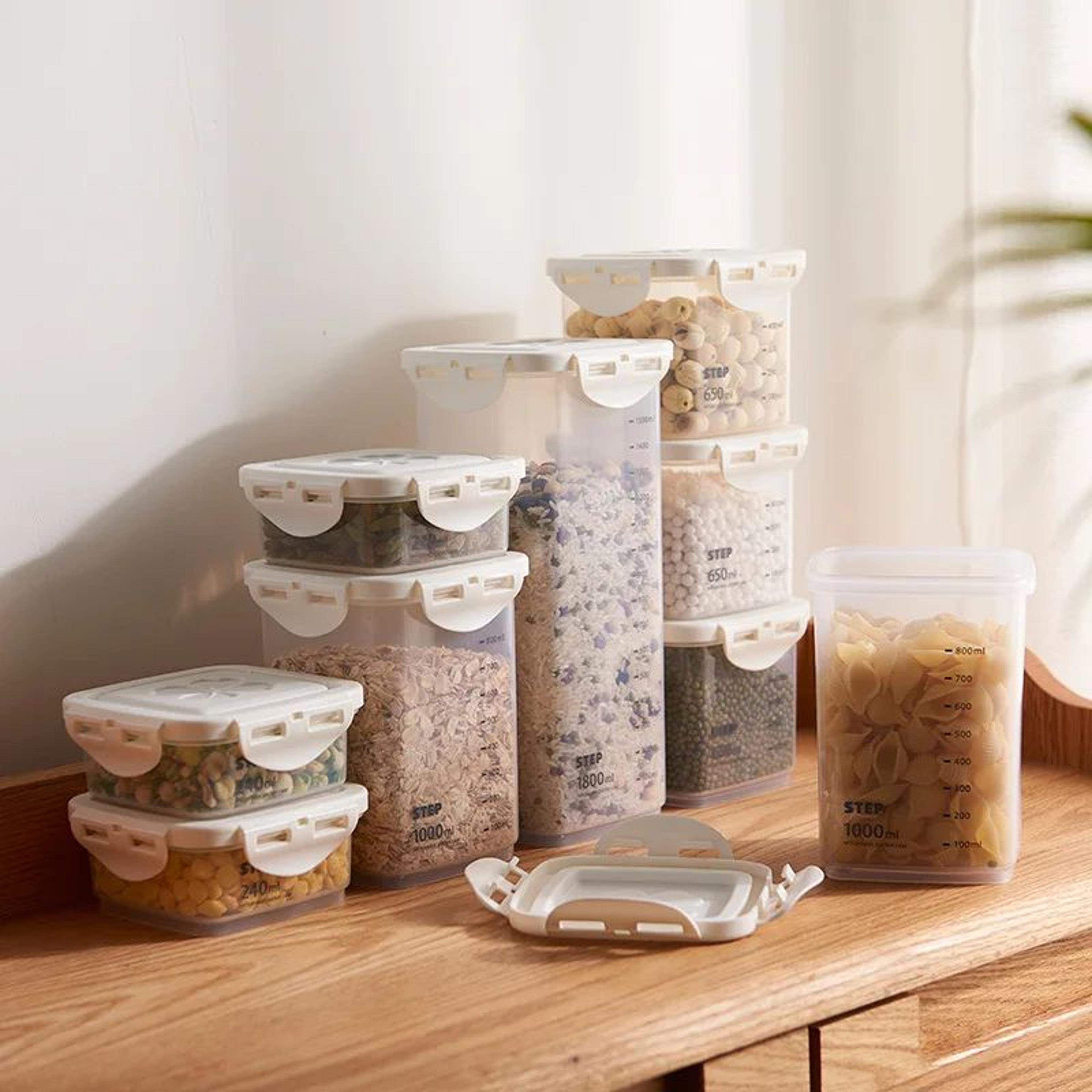 4 piece airtight grain storage container set