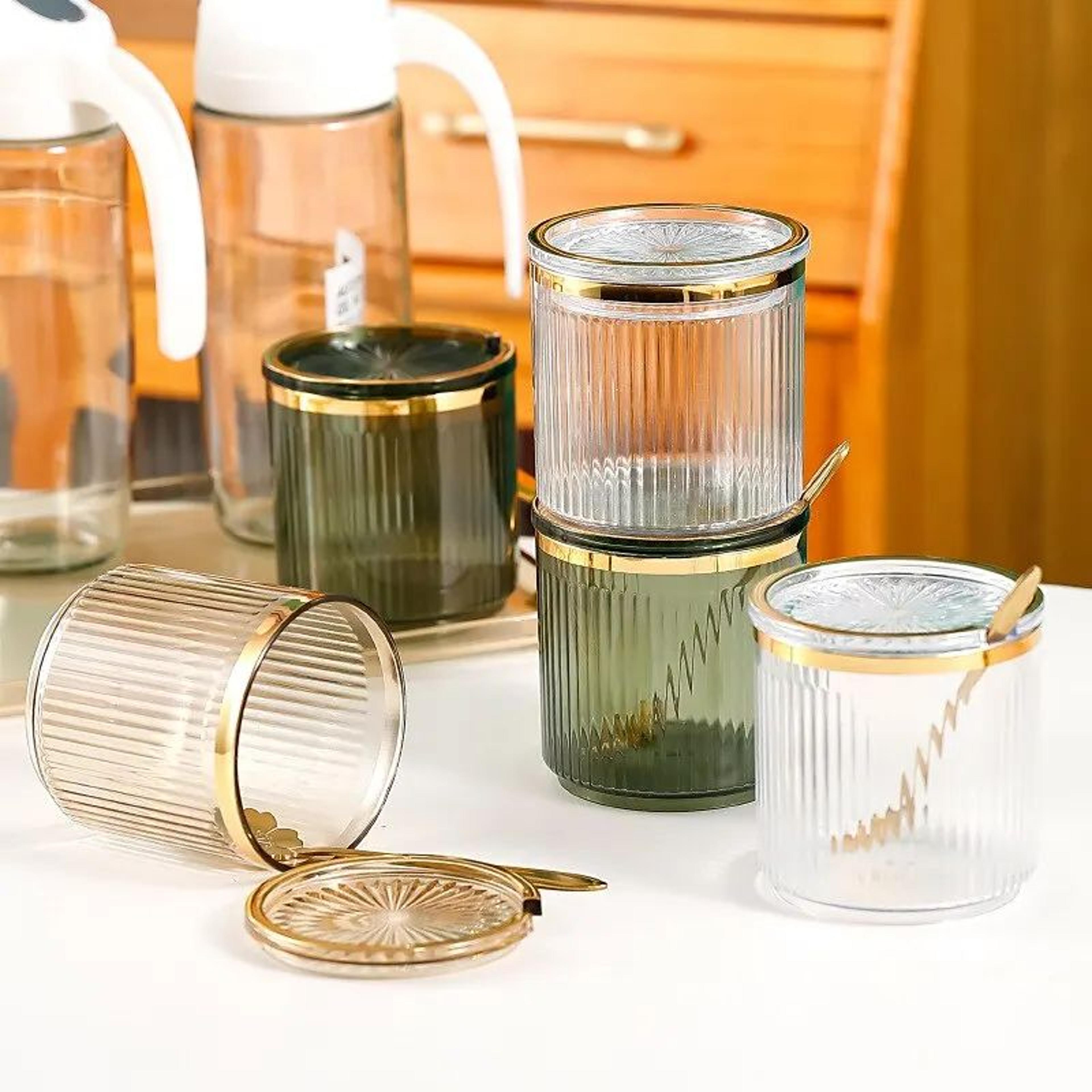 seasoning jar with spoon set