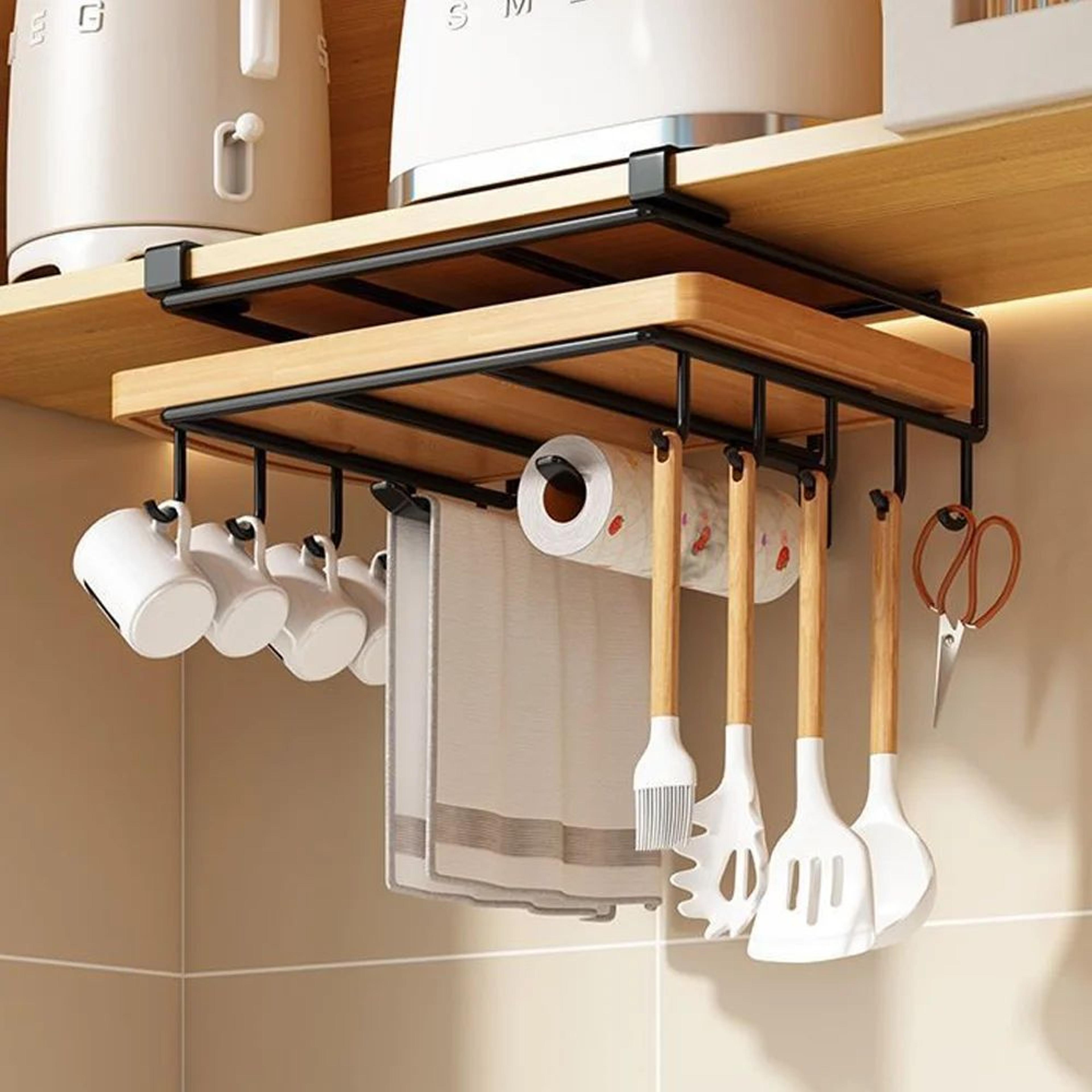 under cabinet kitchen storage rack