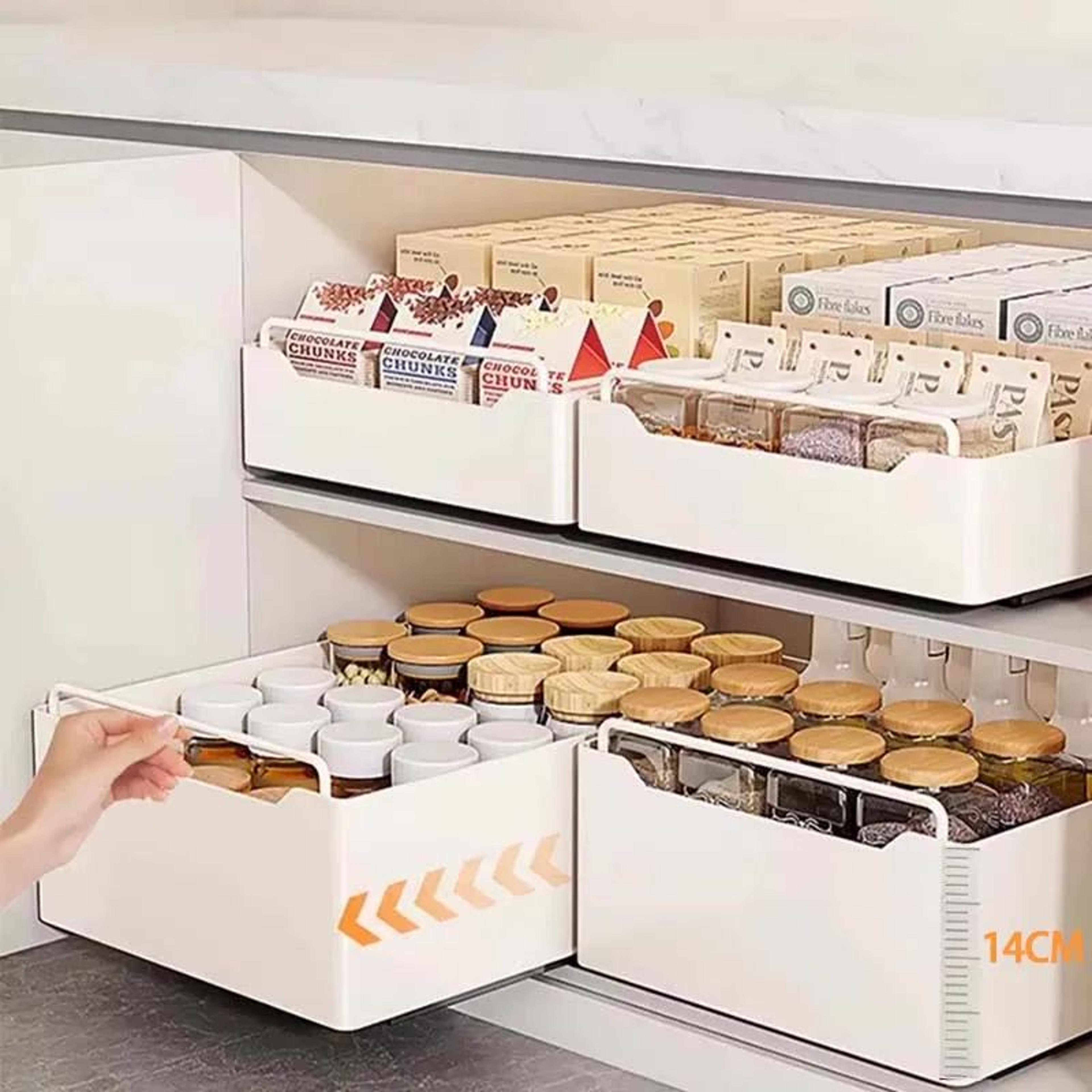 pull out kitchen cabinet storage organizer rack