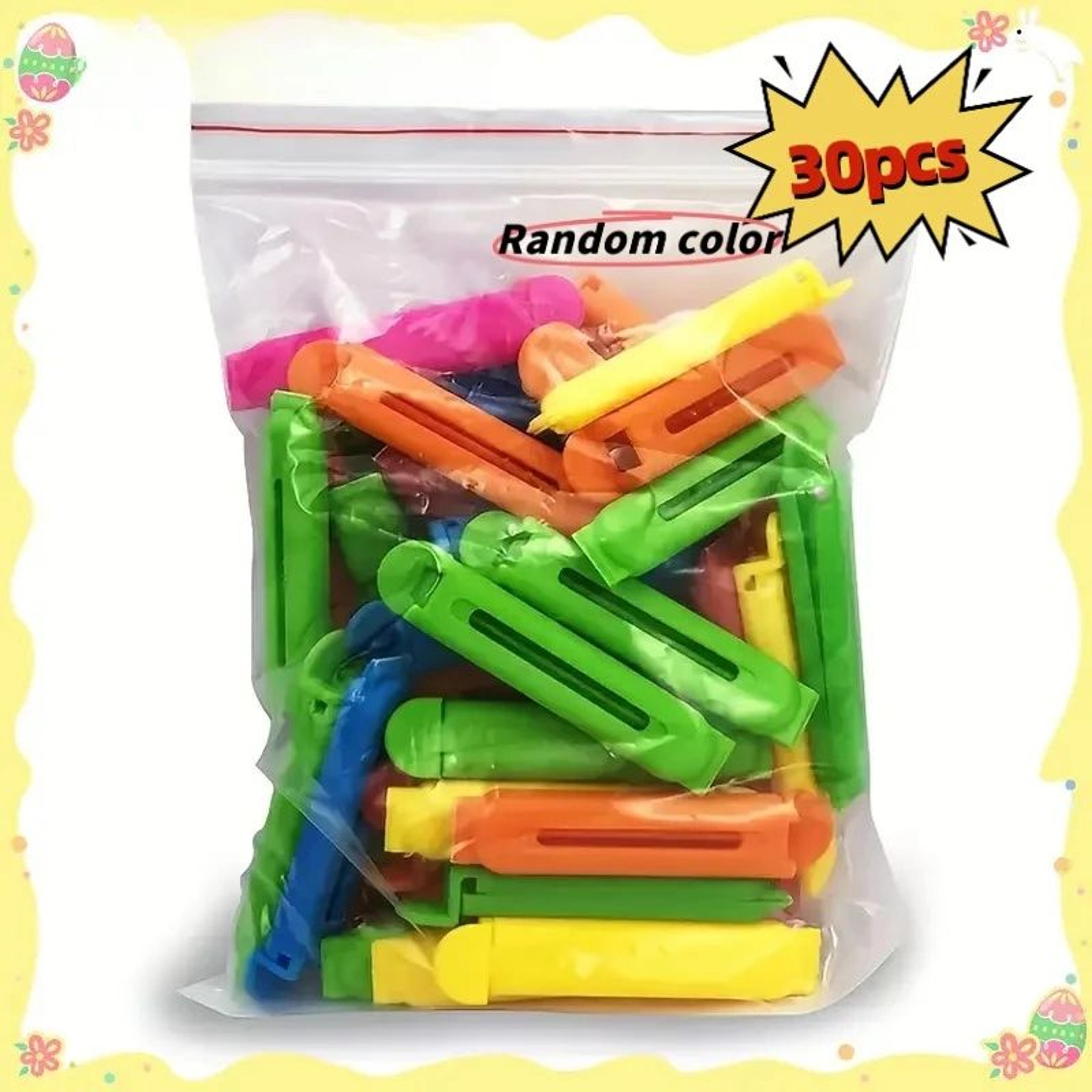 30 piece multicolor food bag sealing clips
