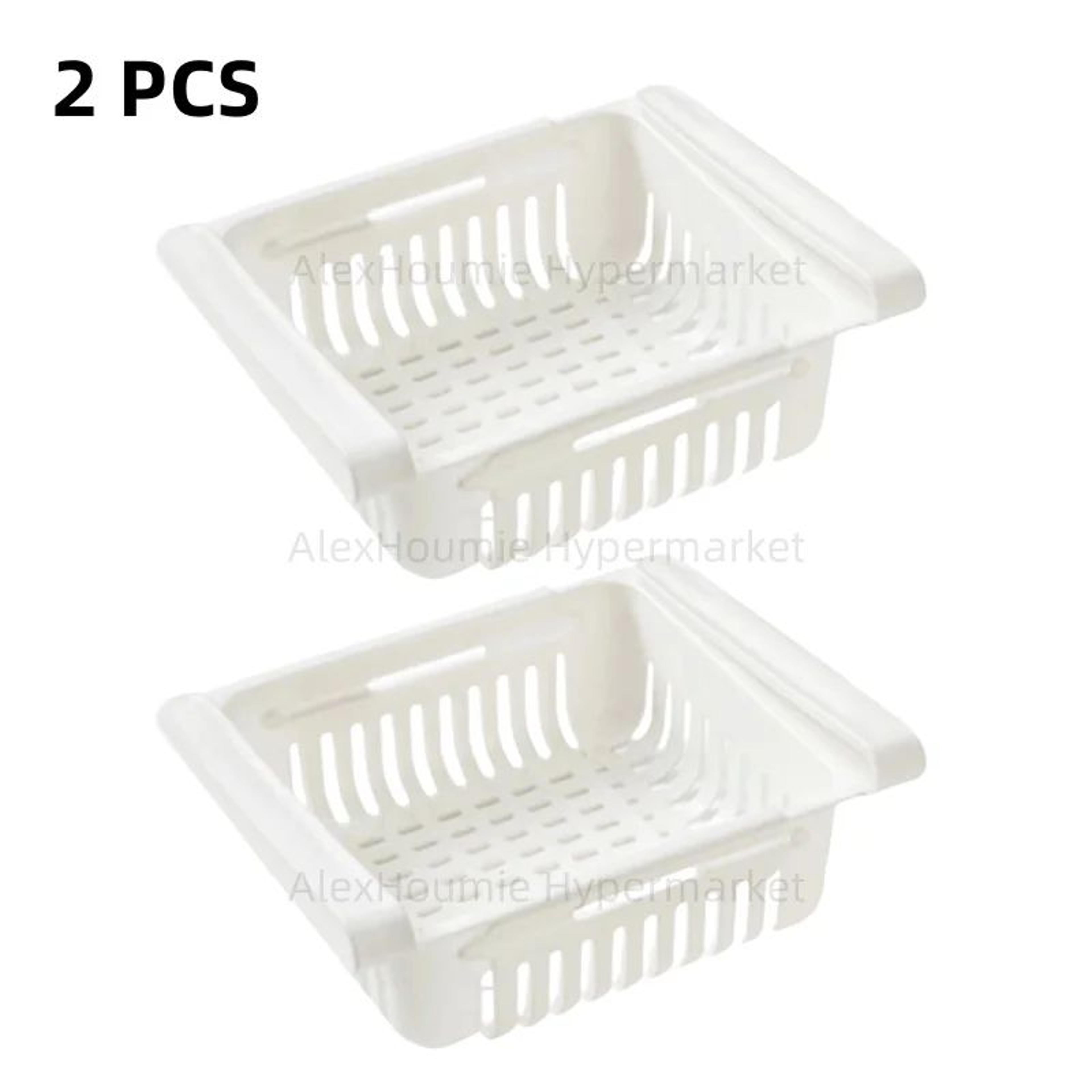 retractable refrigerator hanging storage drawer set