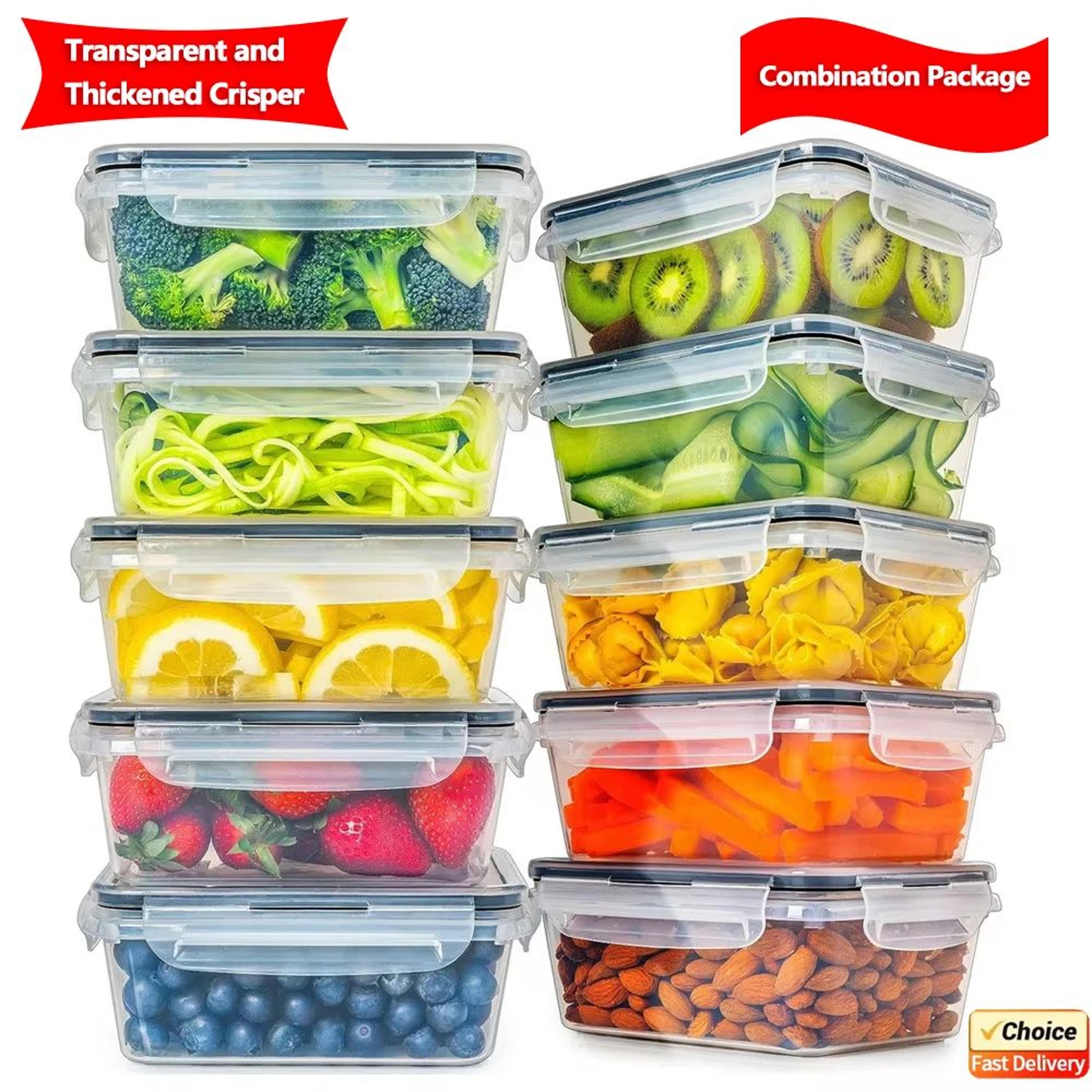 4 piece airtight pantry storage container set