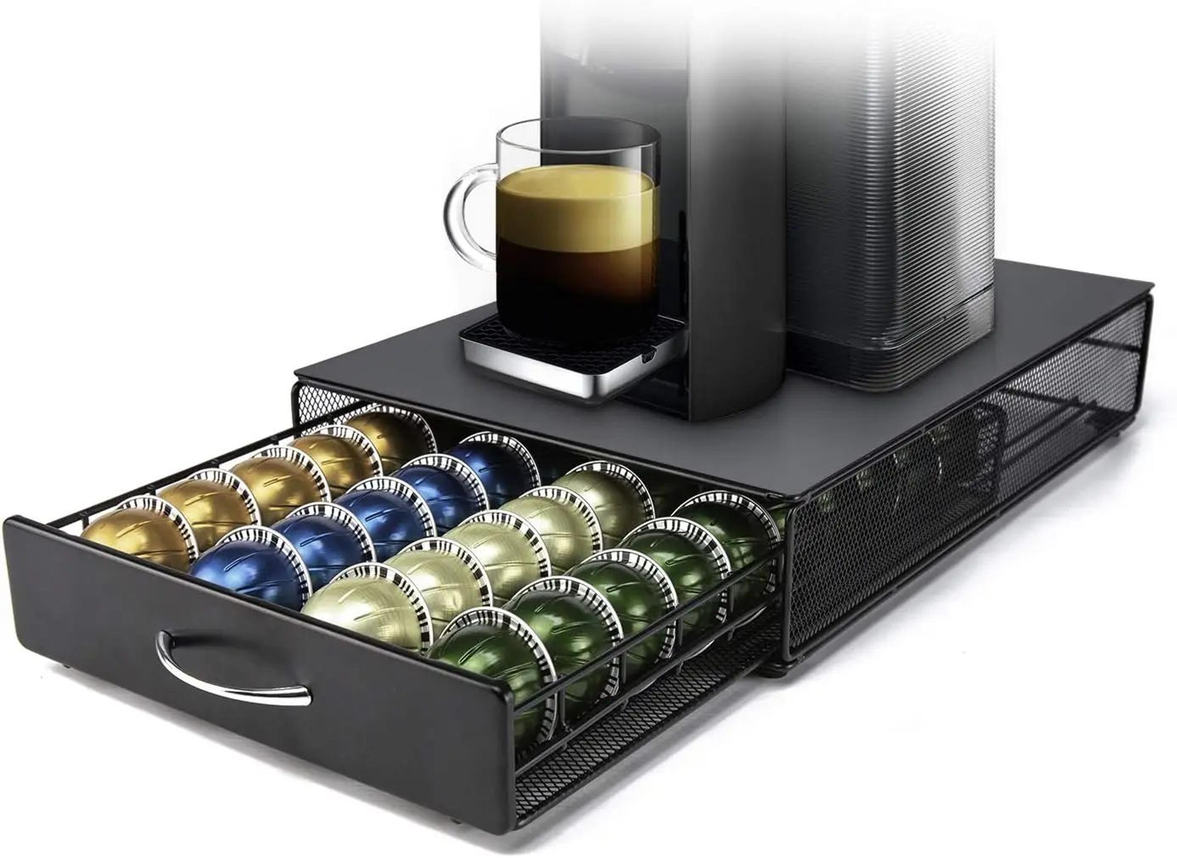 vertuo coffee pod storage drawer organizer