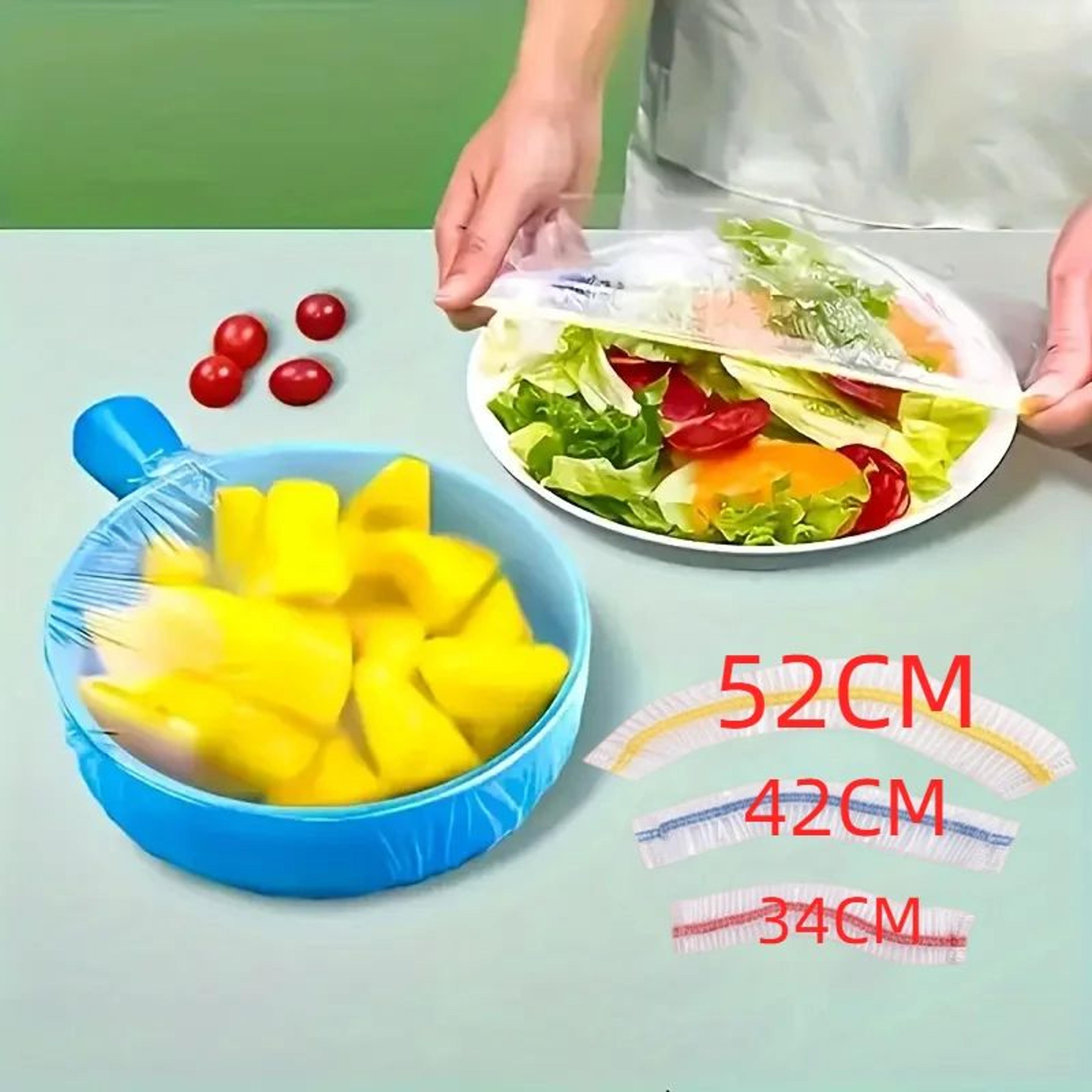 reusable elastic food cover set for plastic bowls and plates