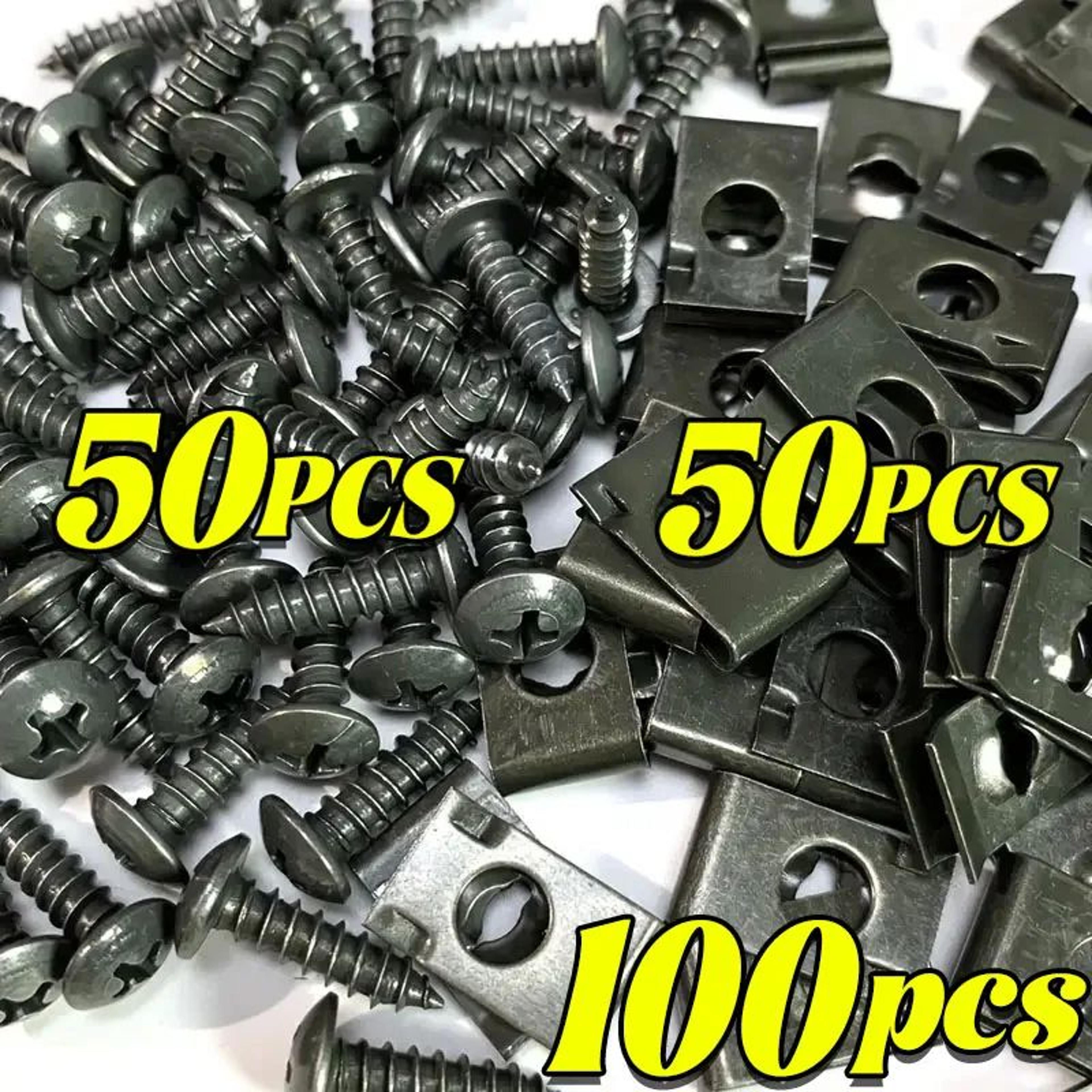 mixed u type metal screw clips and fastener set