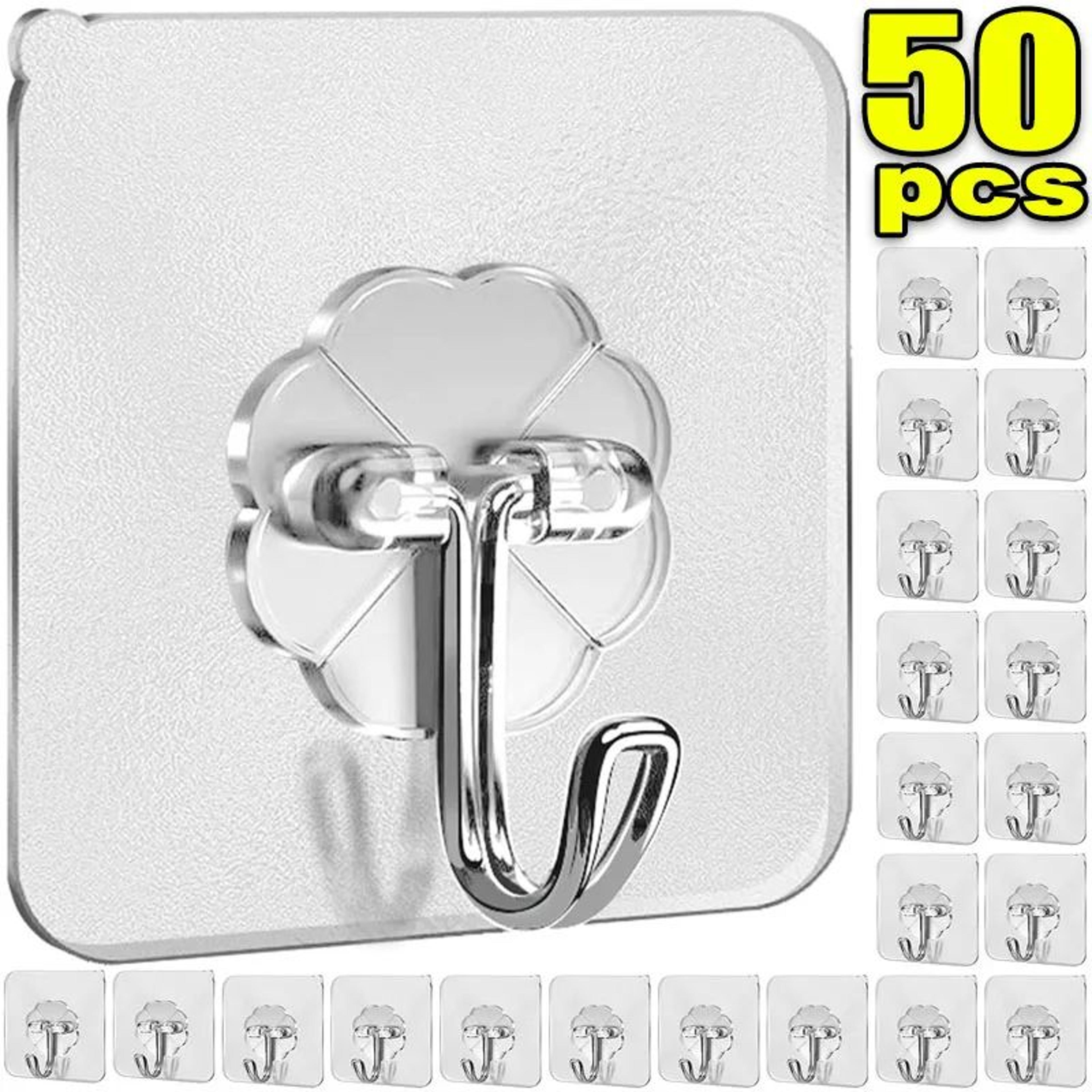transparent self adhesive stainless steel wall hooks