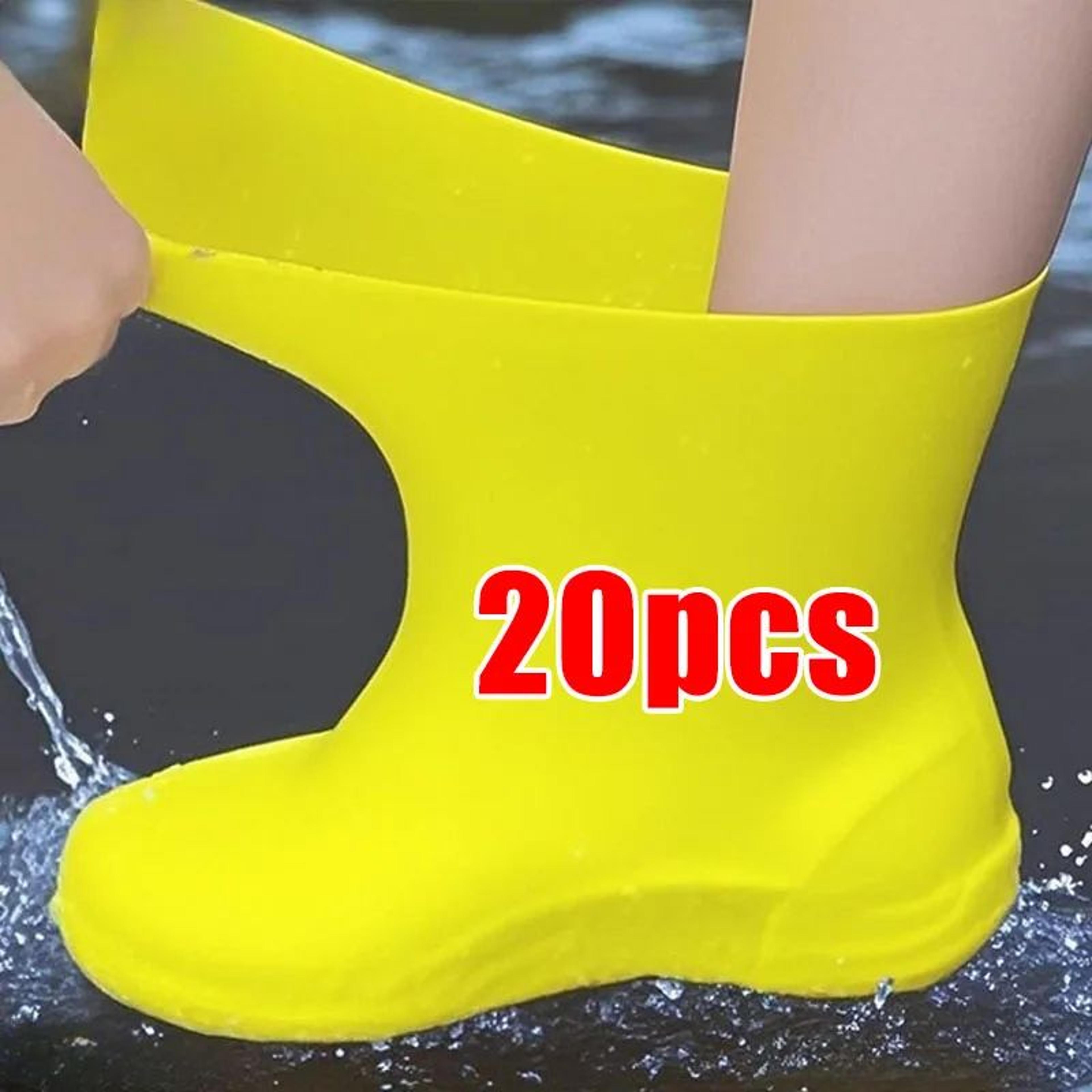 reusable waterproof latex shoe covers non slip overshoes