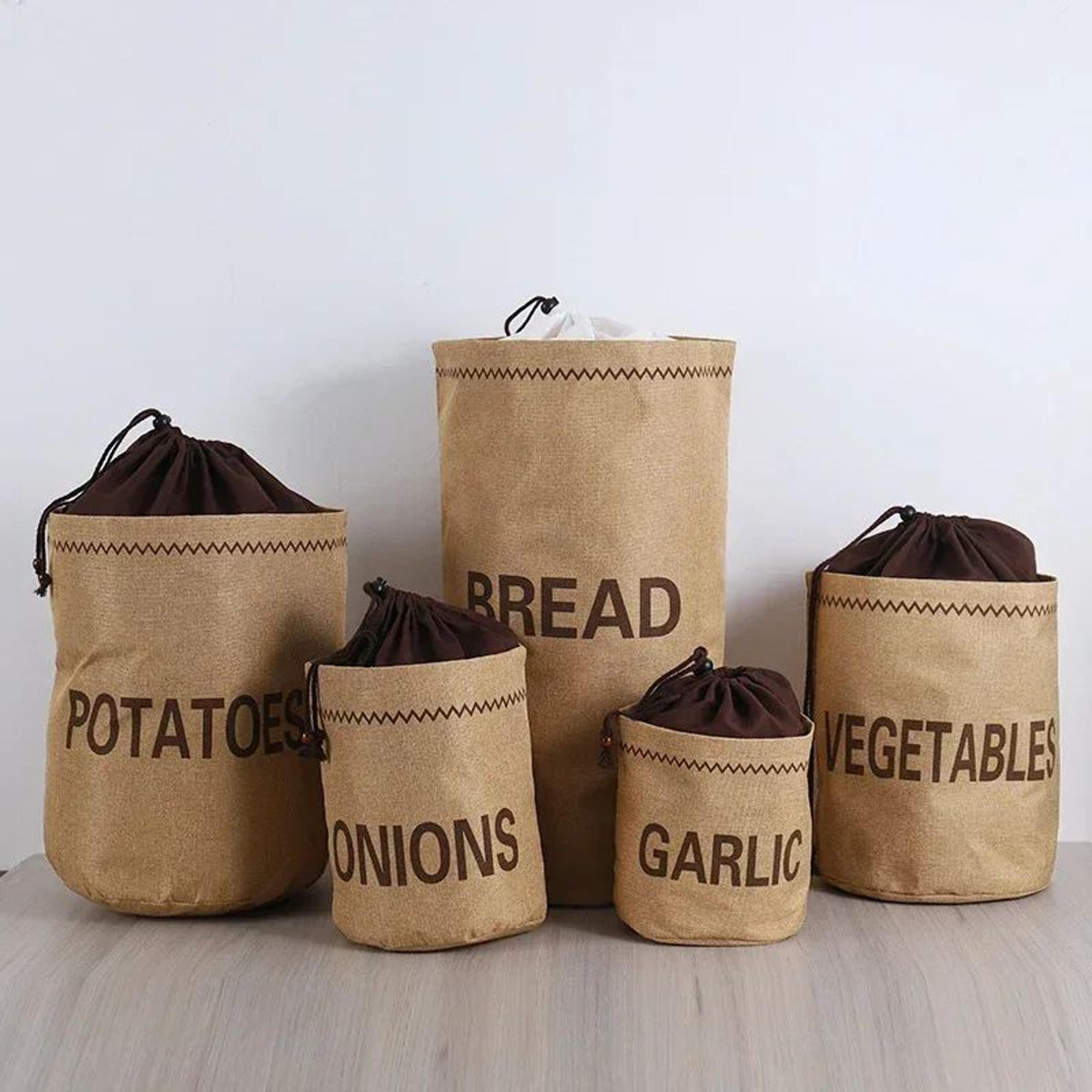 jute potato onion and garlic storage bag