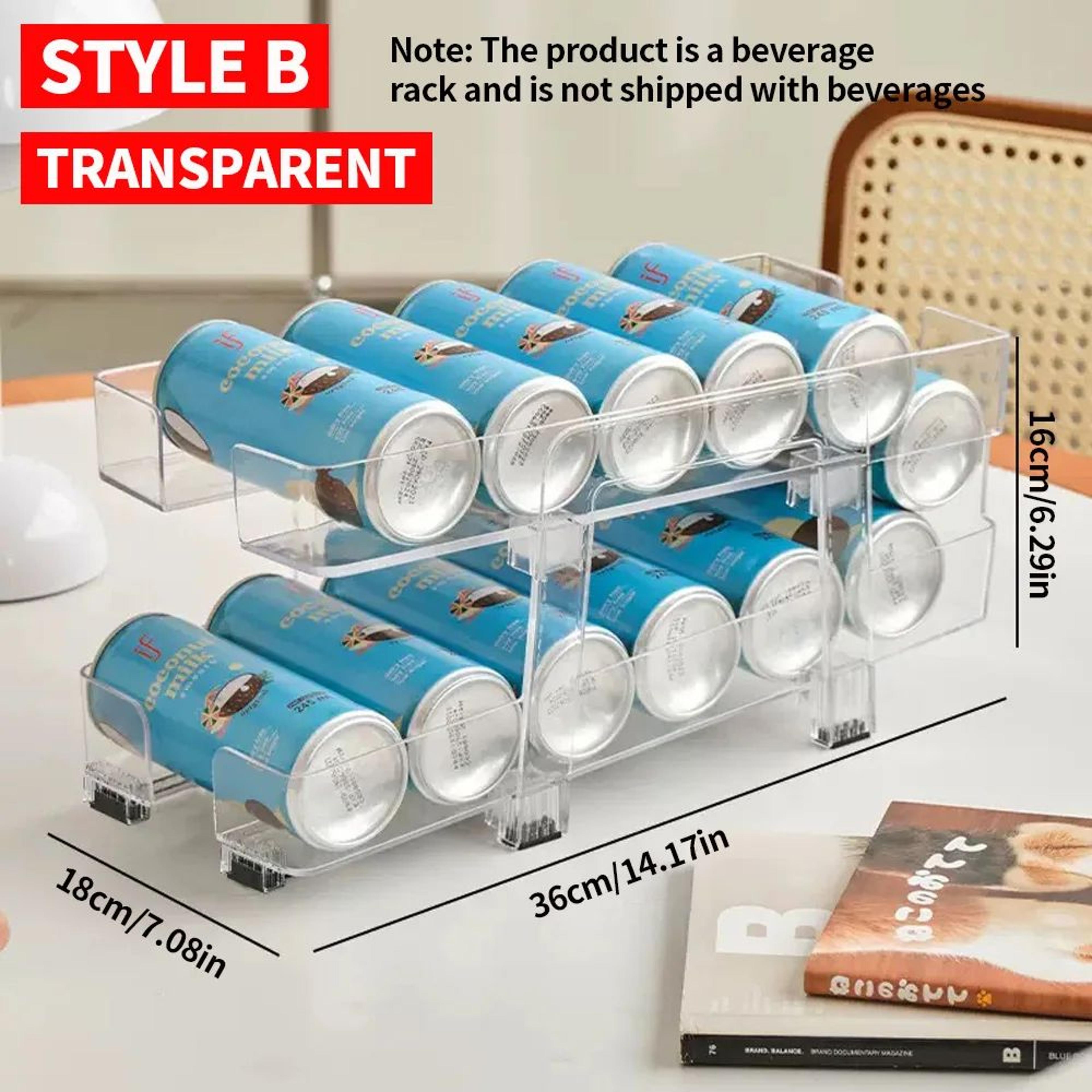 double layer beverage can storage organizer rack