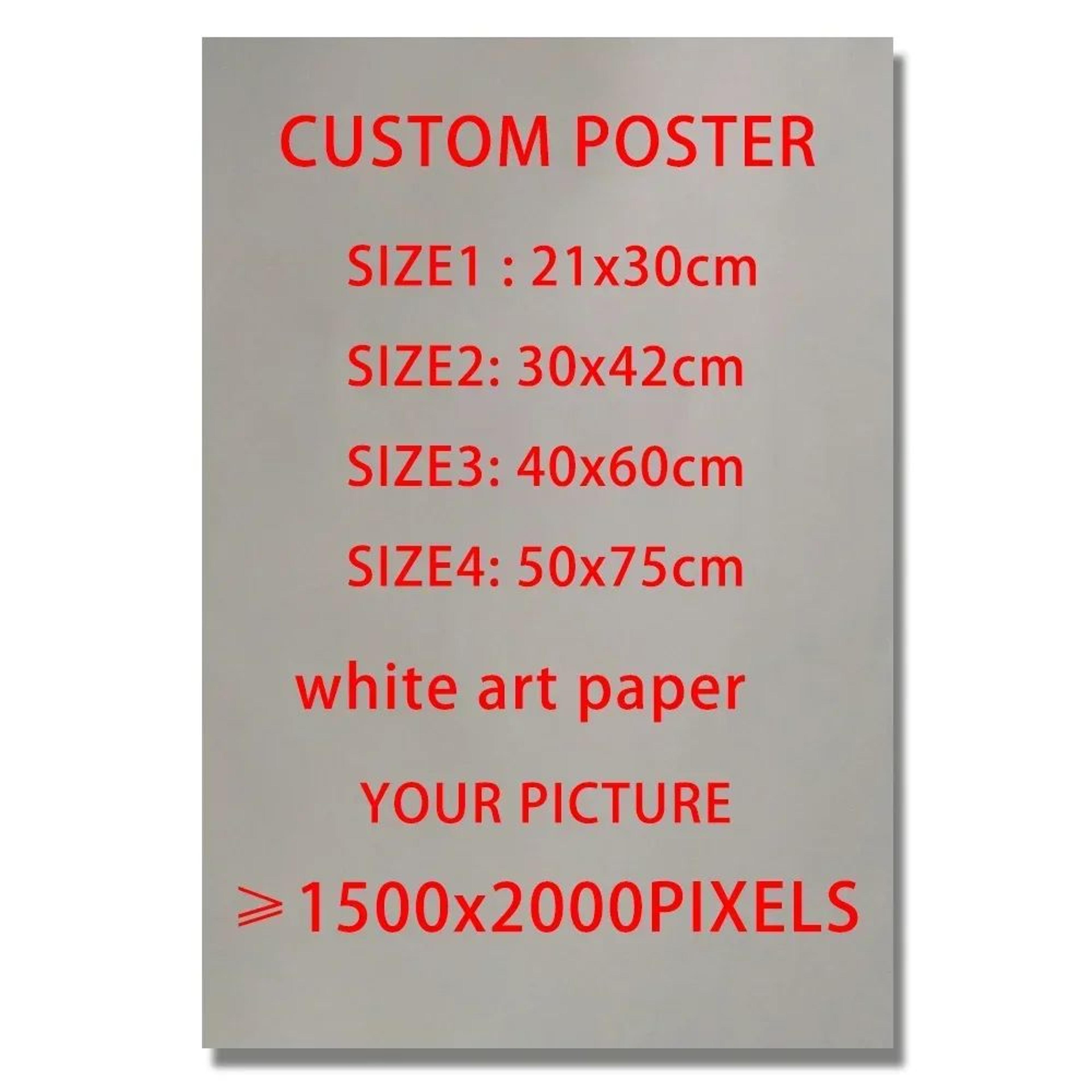 custom matte art paper poster print