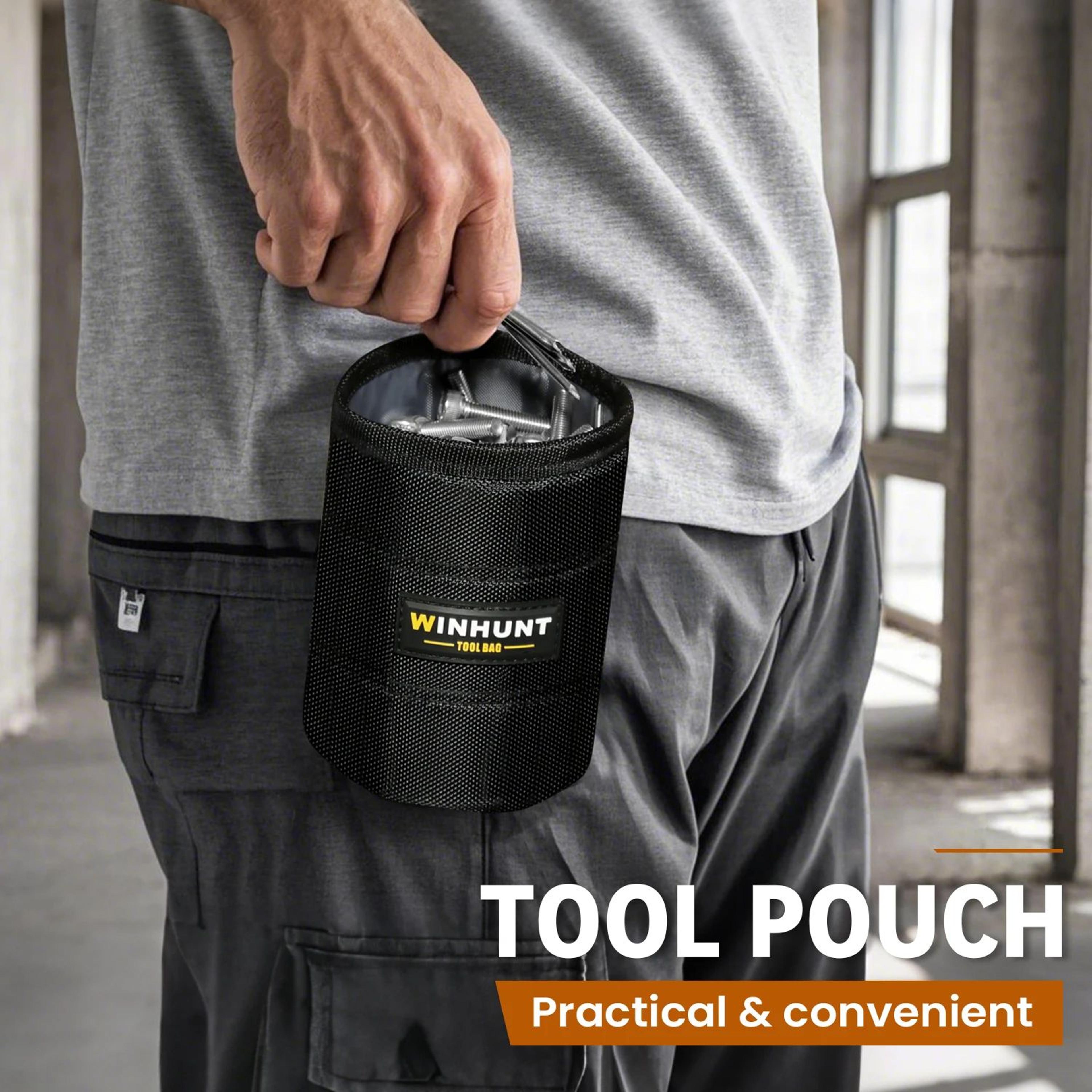 heavy duty tool belt storage pouch
