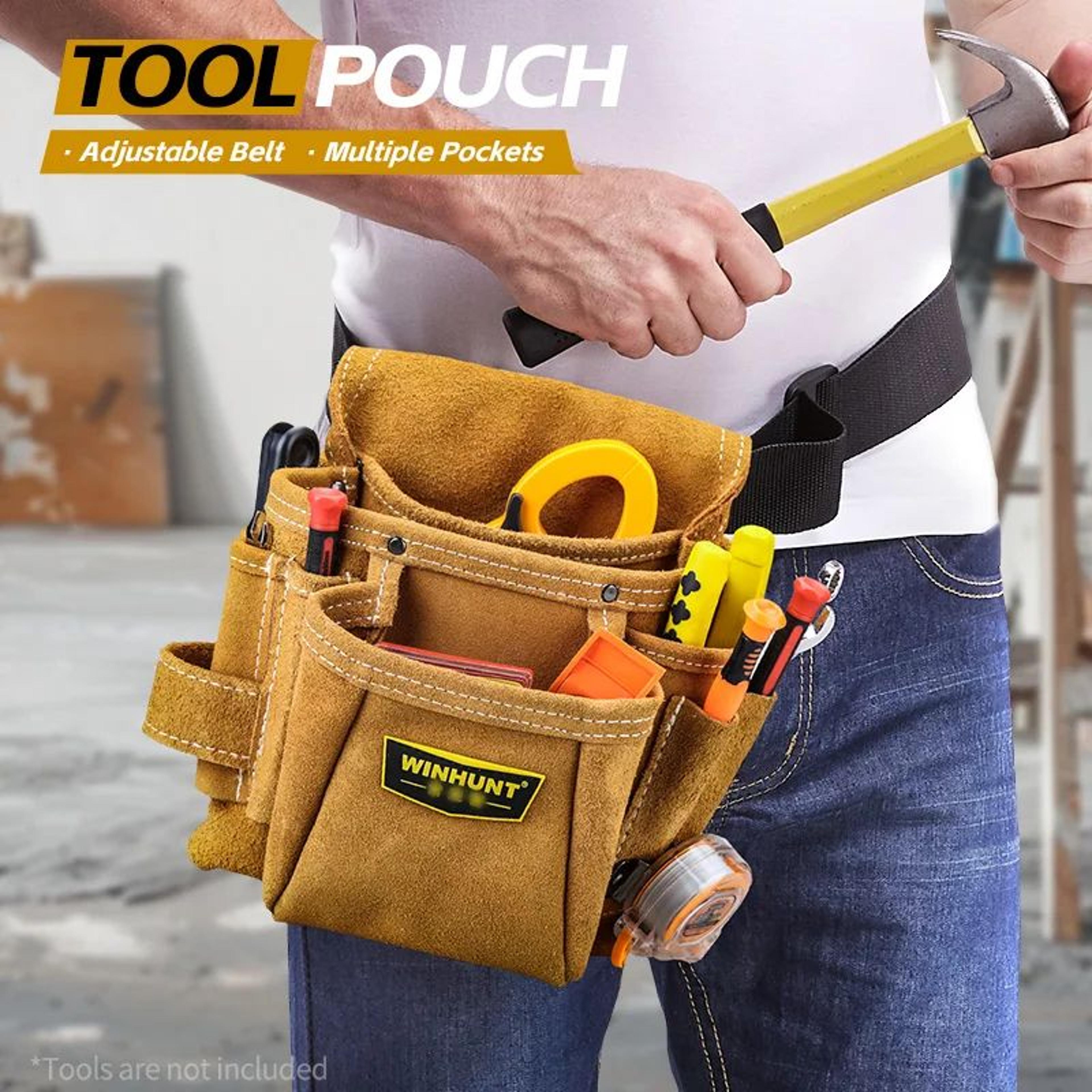 winhunt electrician tool pouch with belt for professional technicians