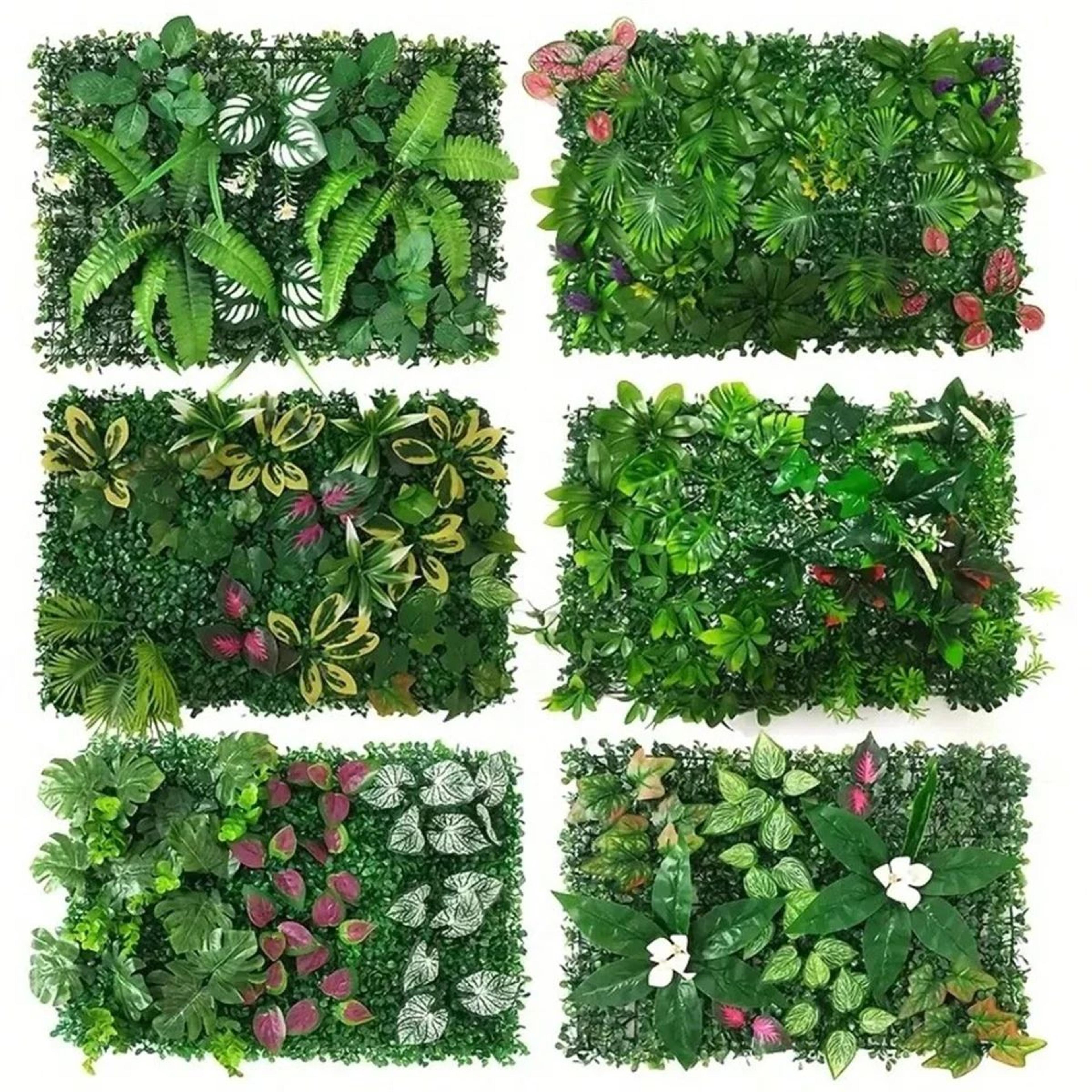 artificial green plant wall panel for home and party decor