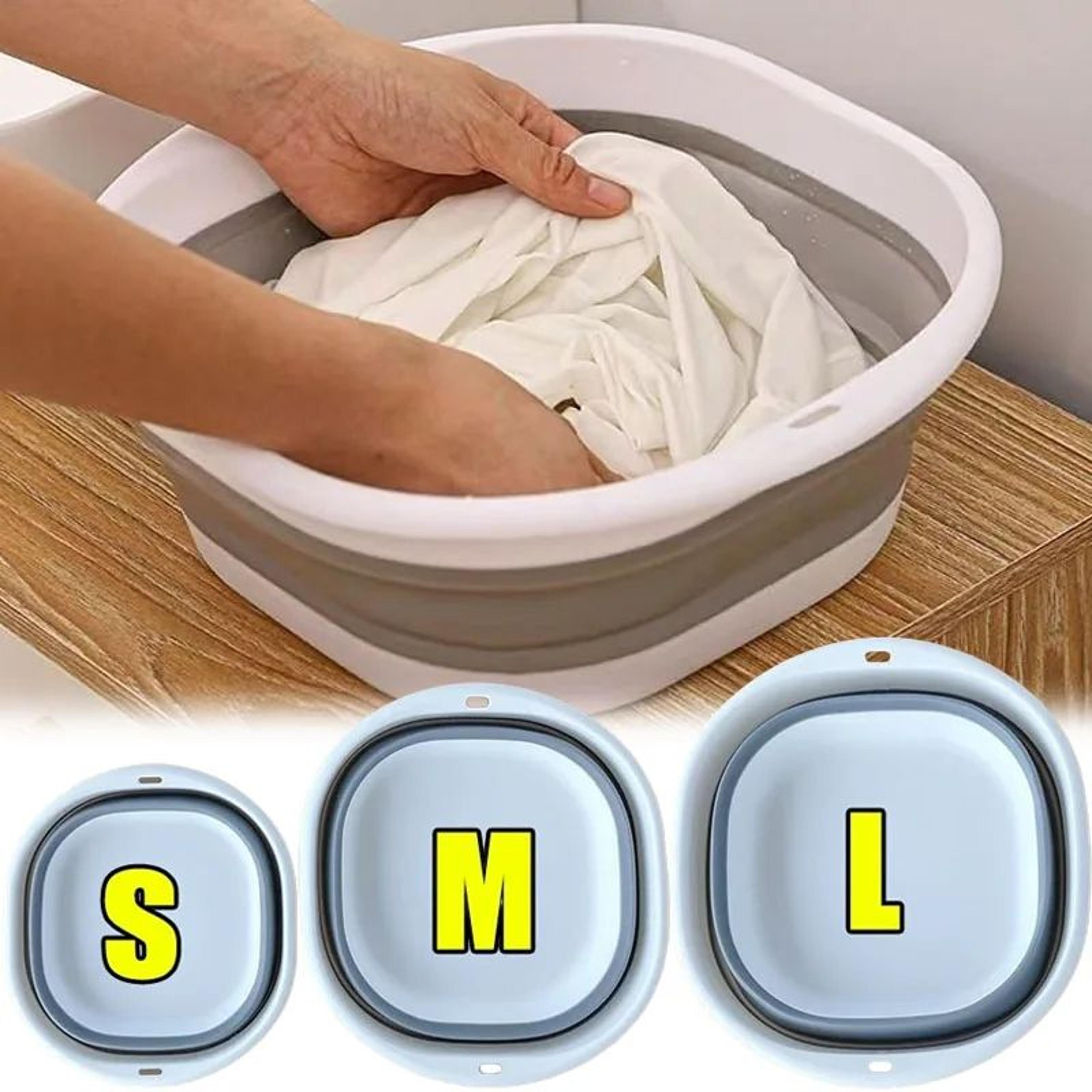 portable foldable silicone foot bath basin