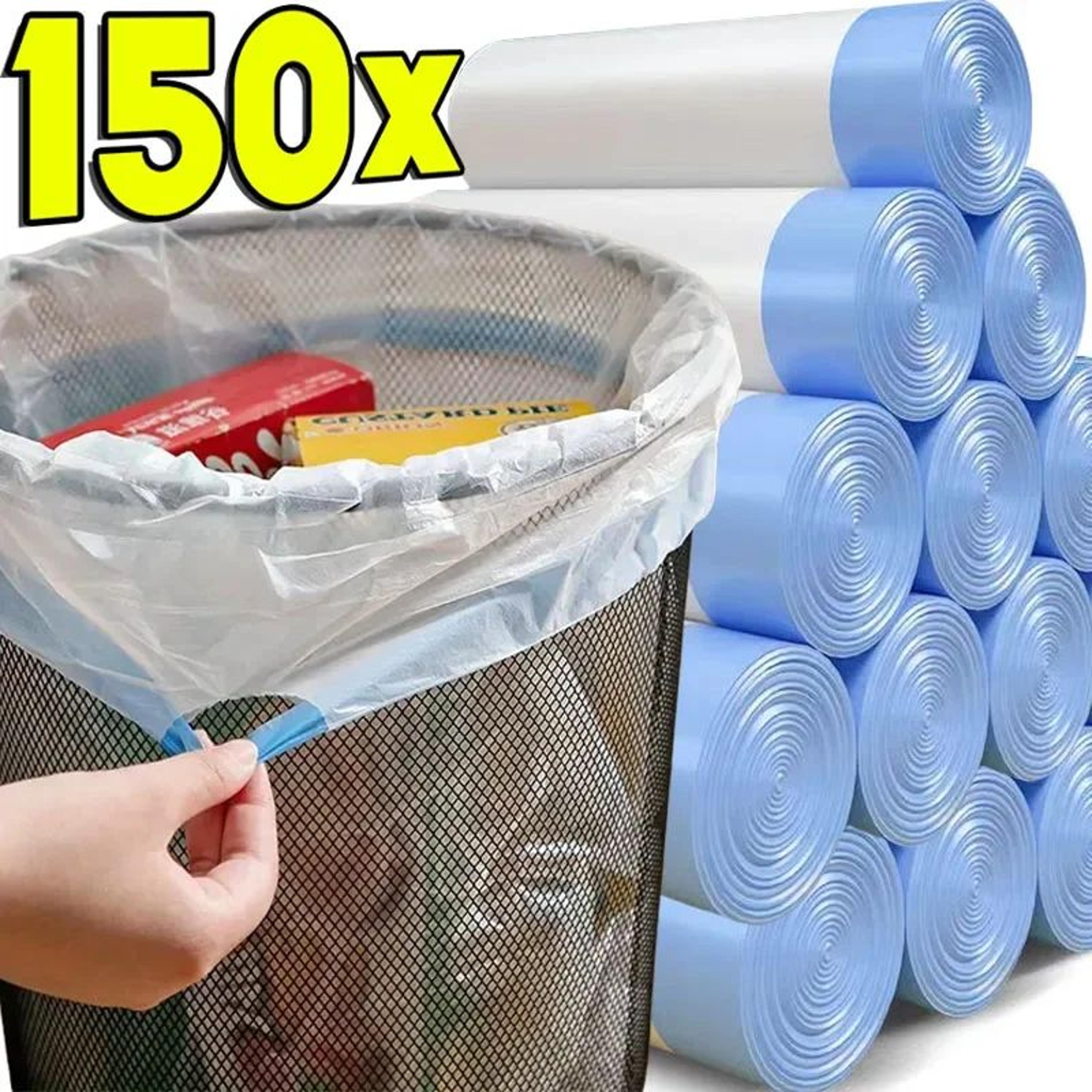thick drawstring kitchen garbage bags for household waste