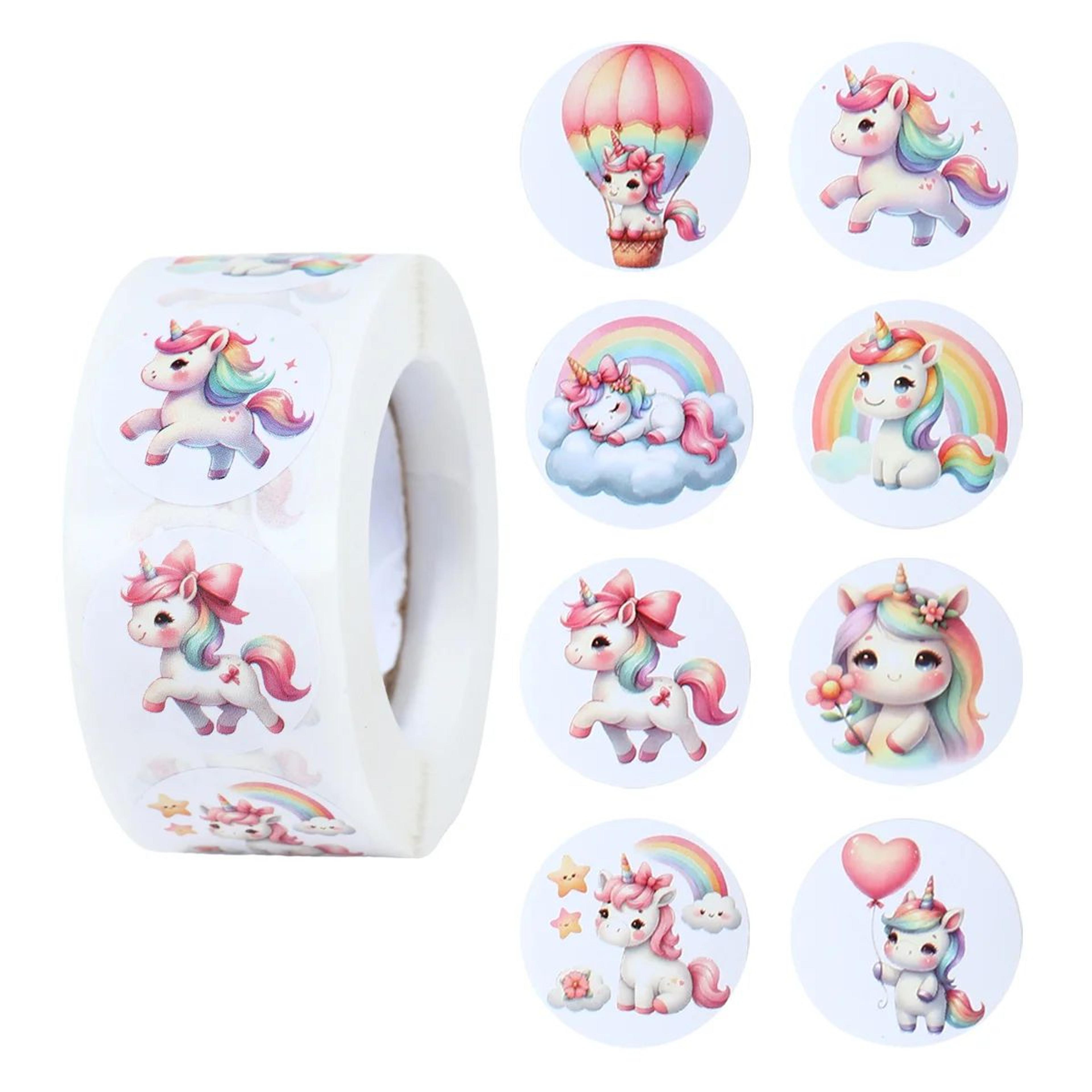 unicorn reward stickers roll for kids and crafts