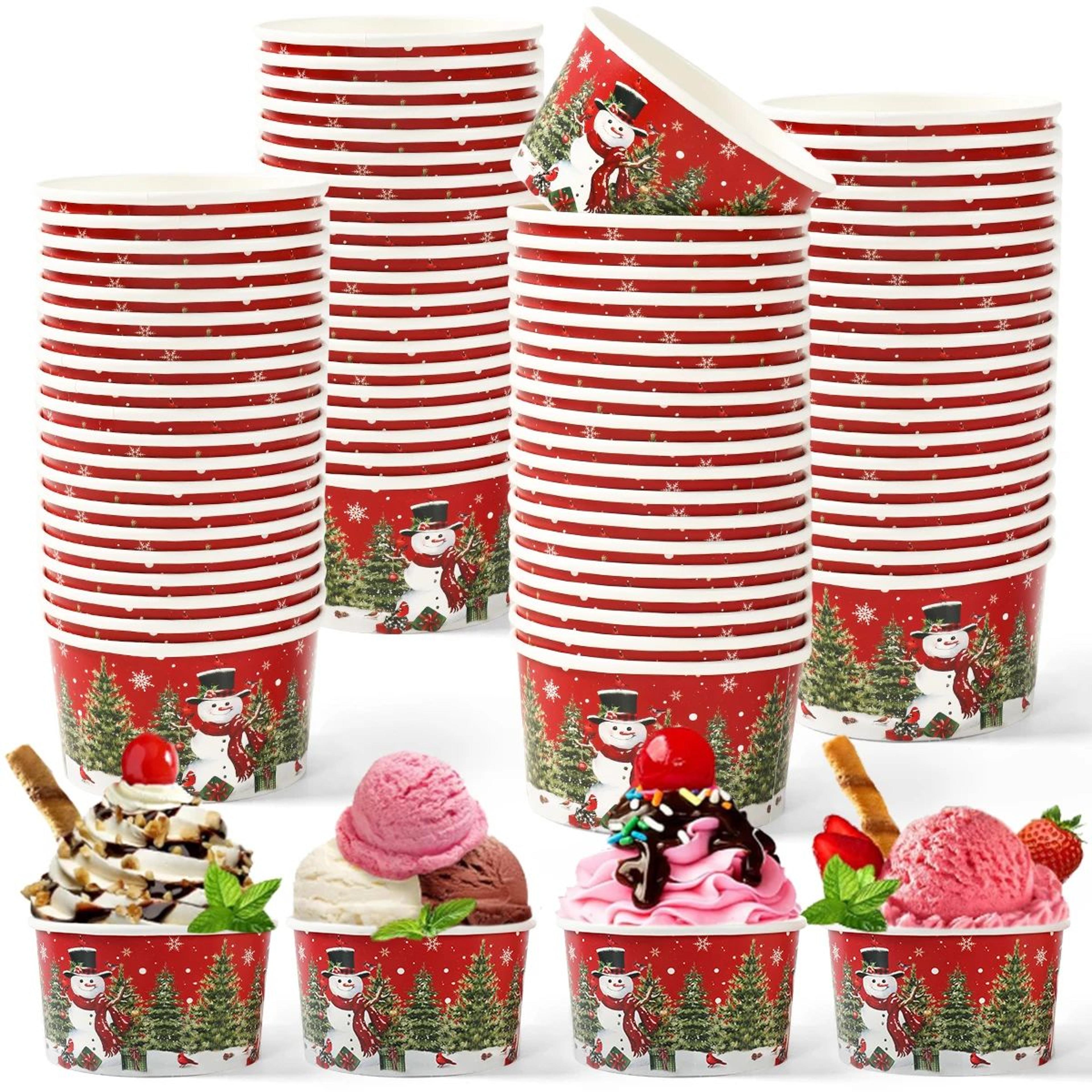 christmas disposable paper bowls for holiday parties