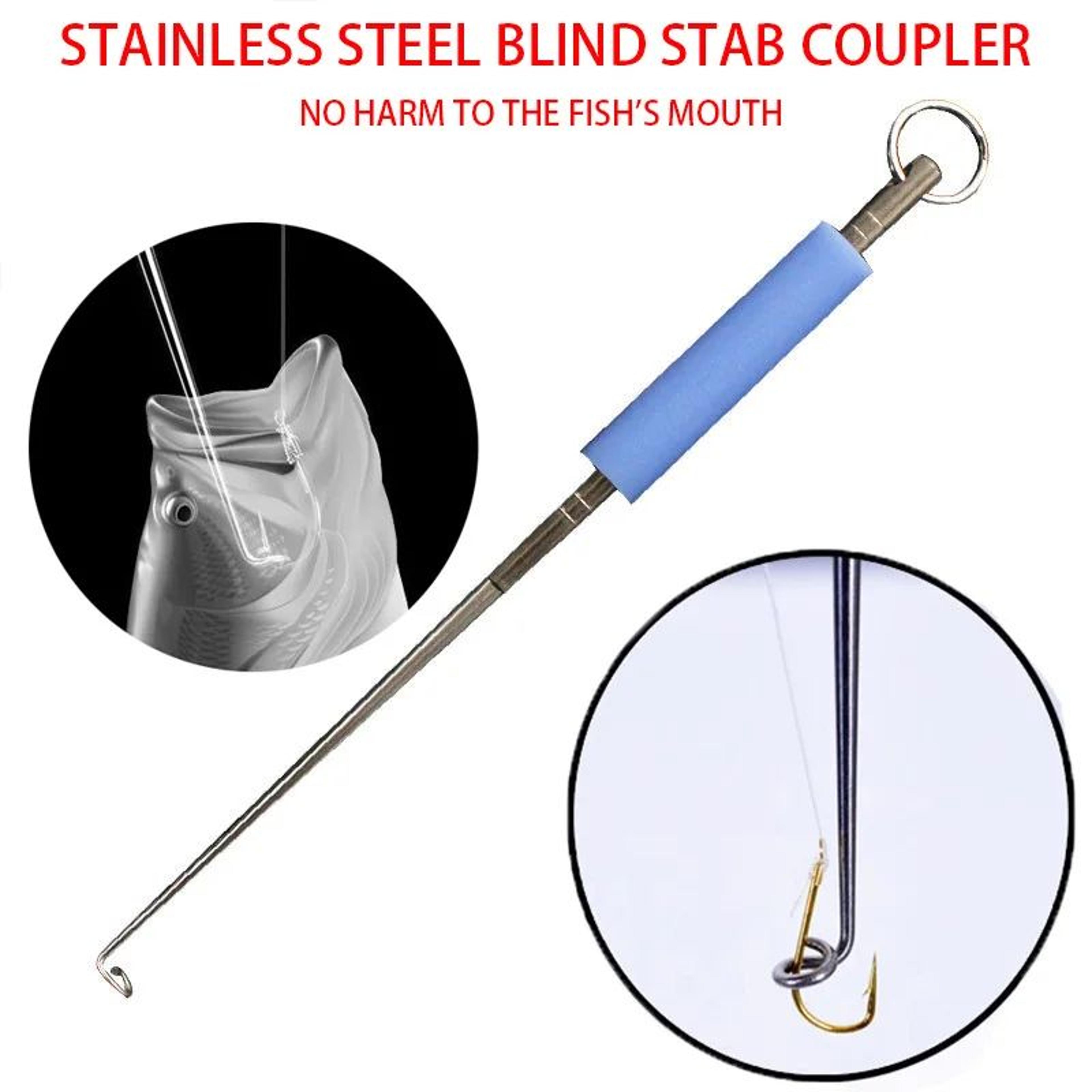 2 piece stainless steel fishing hook remover tool set