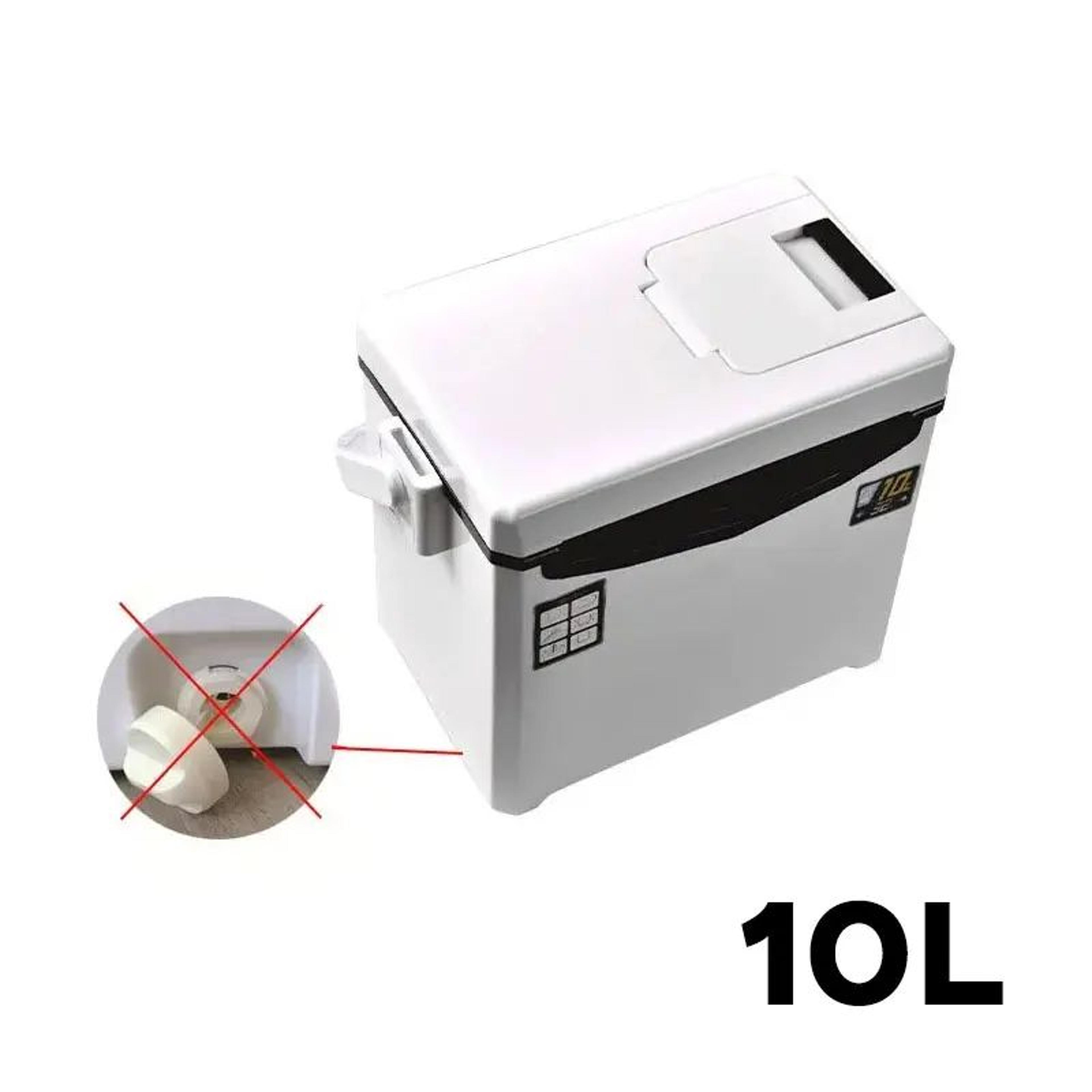 portable insulated fishing cooler box with thermal storage
