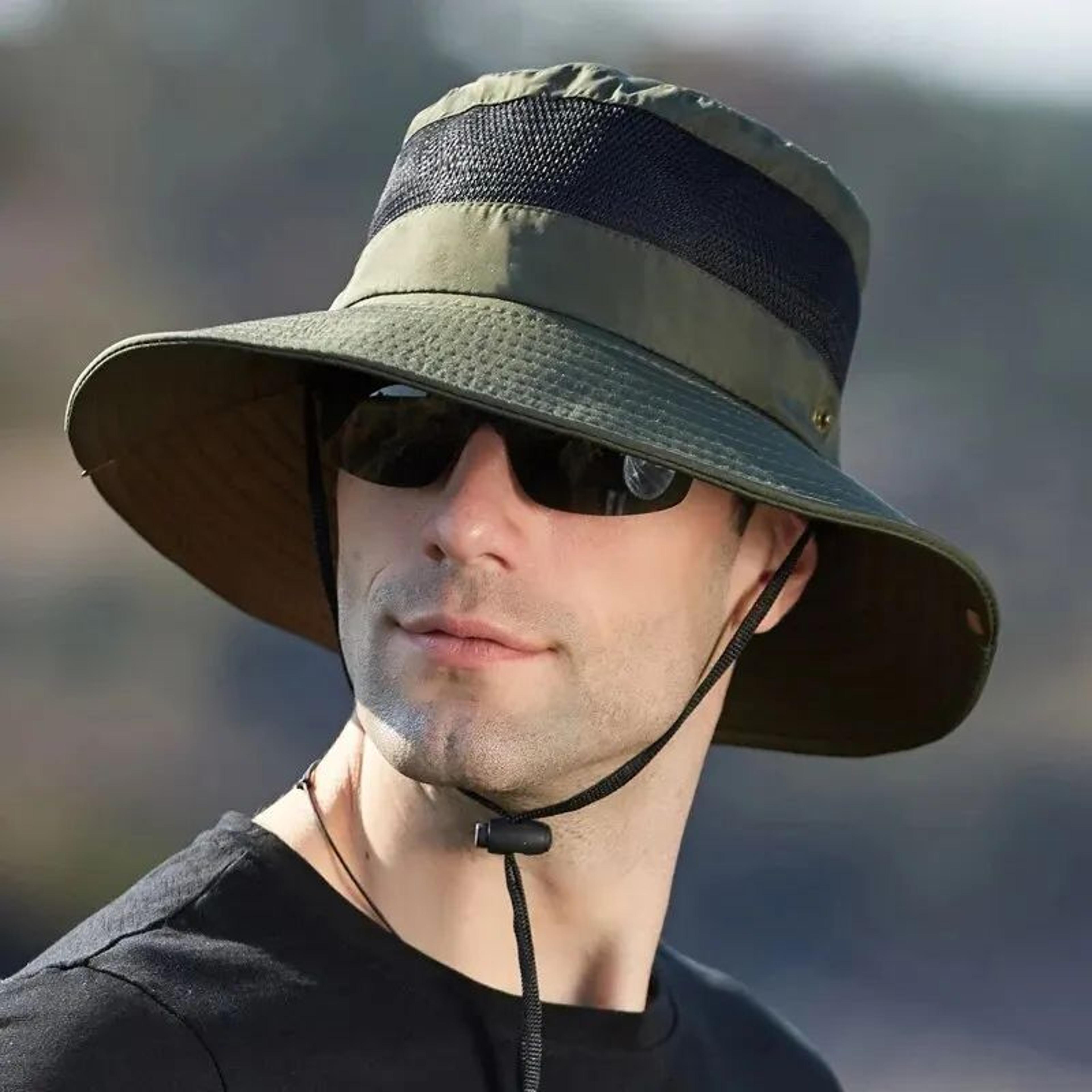 summer breathable wide brim fisherman sun hat
