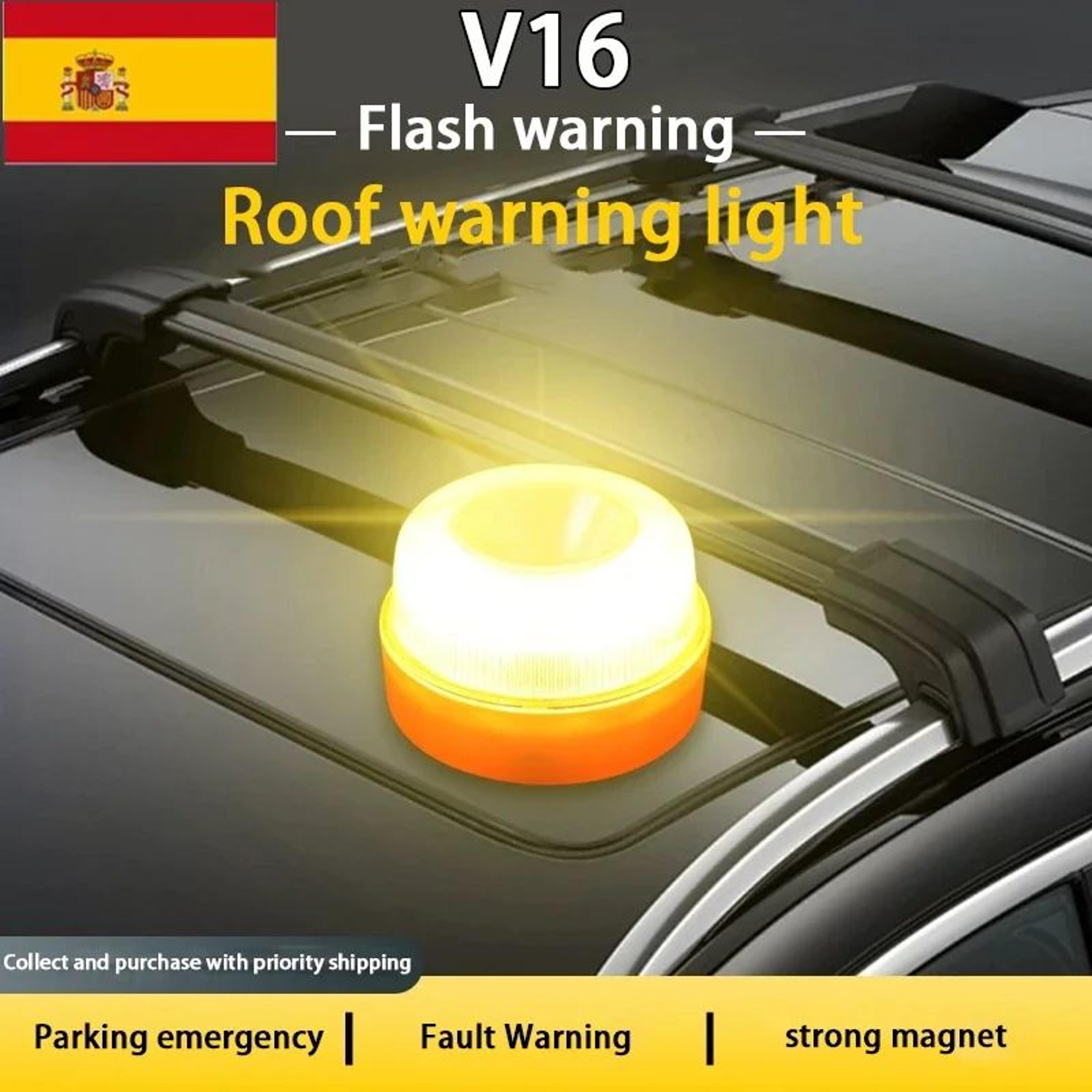 v16 magnetic led car emergency warning beacon