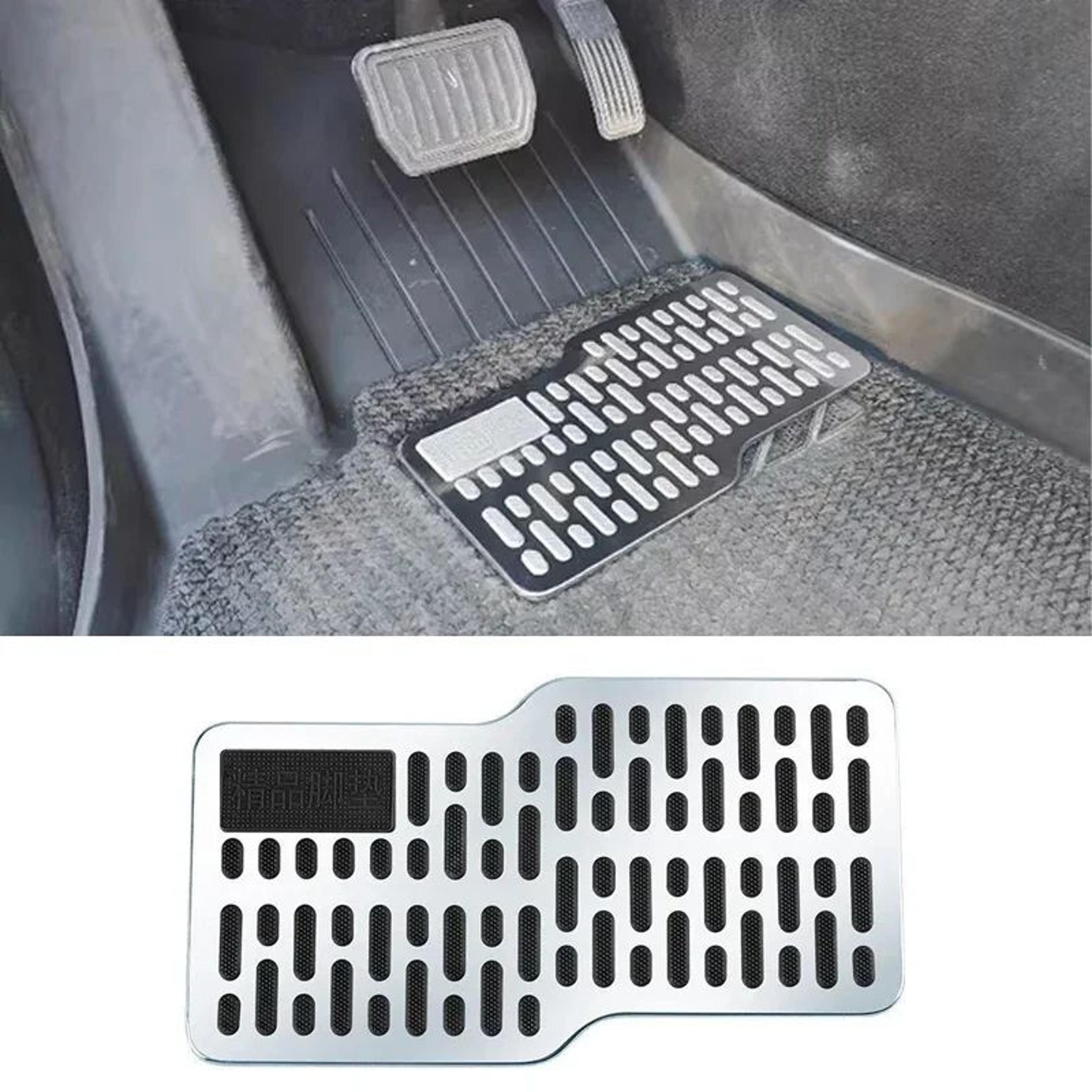 stainless steel anti slip car floor heel protector pad