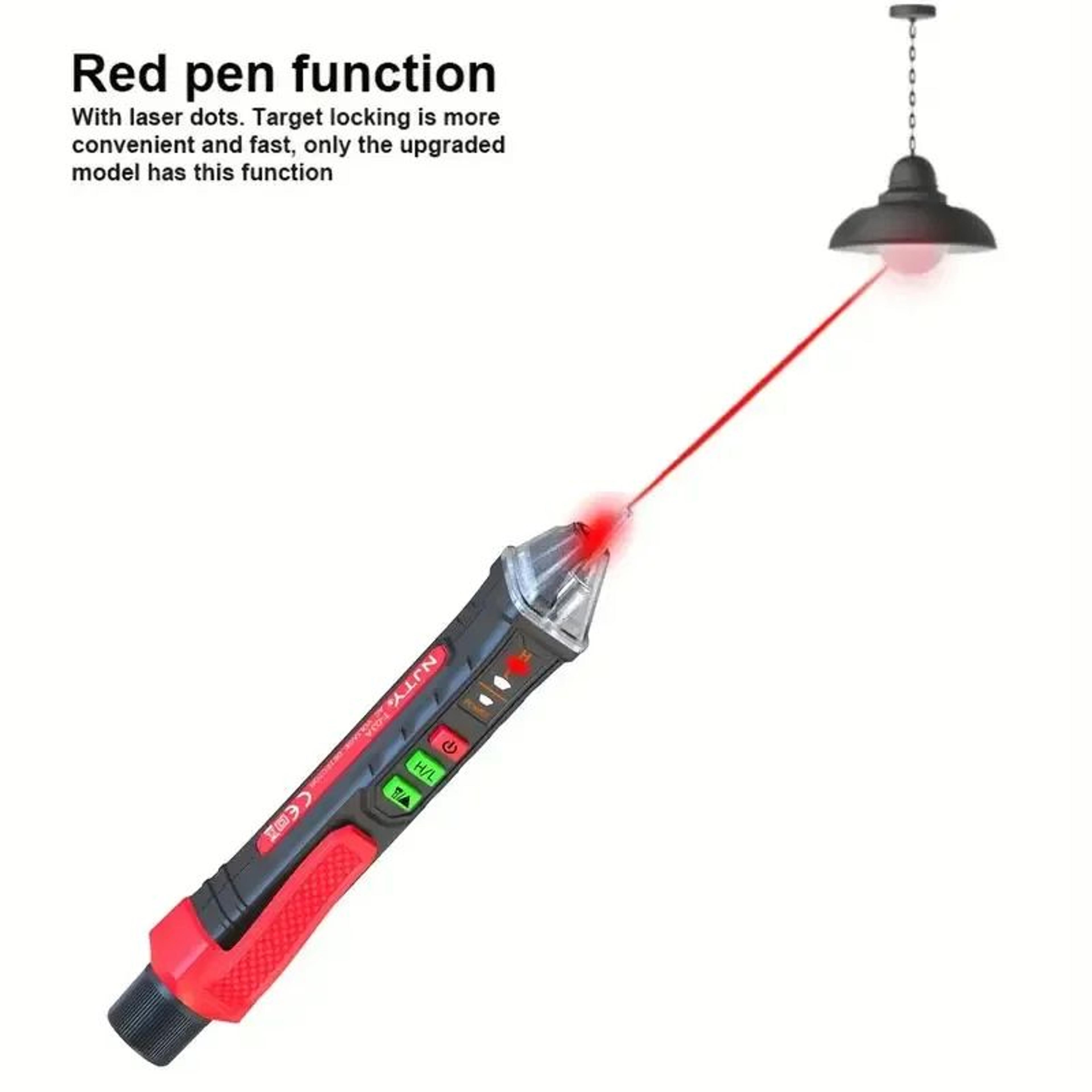 non contact ac voltage tester pen with flashlight 12v to 1000v