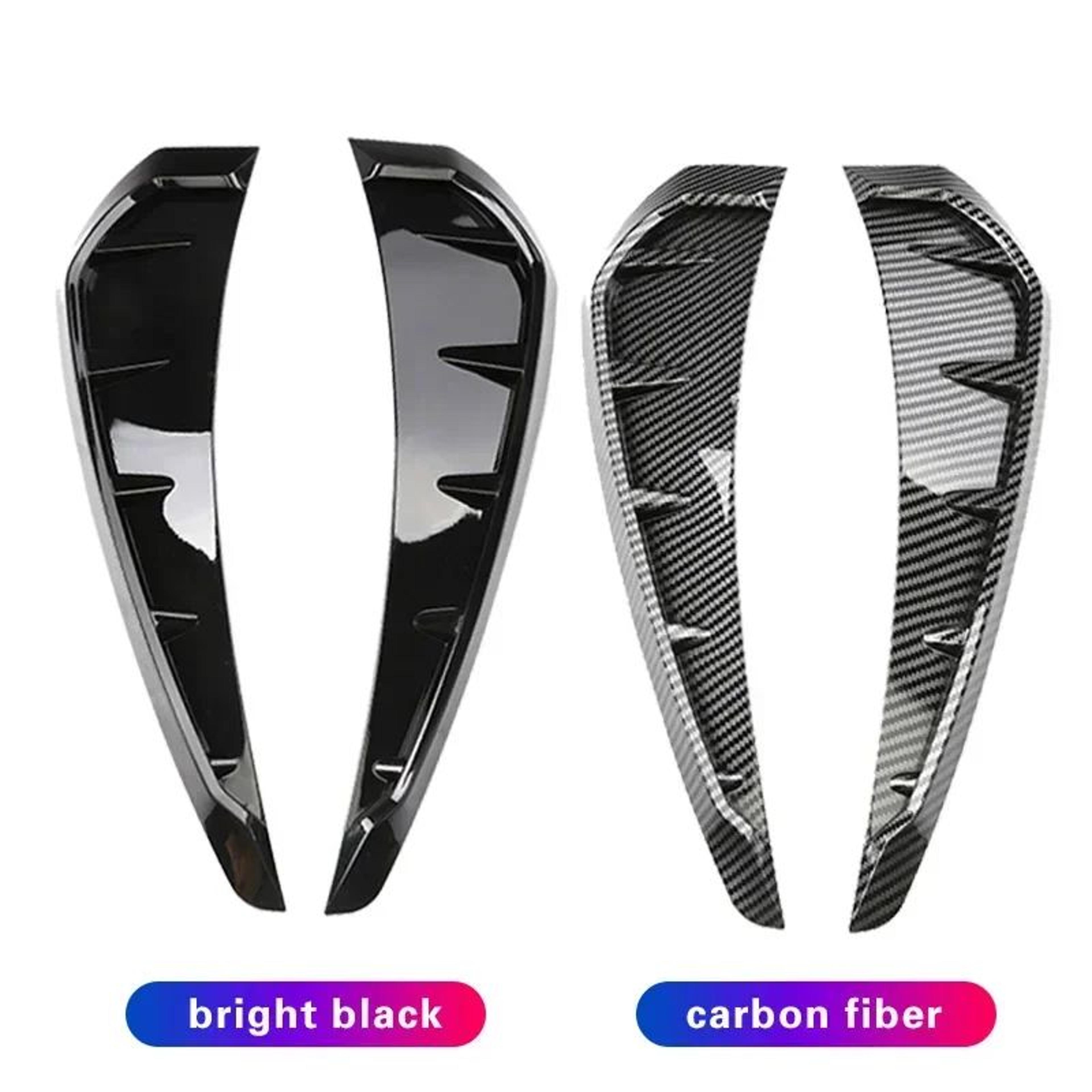2 piece shark style side vent grille trim for honda civic