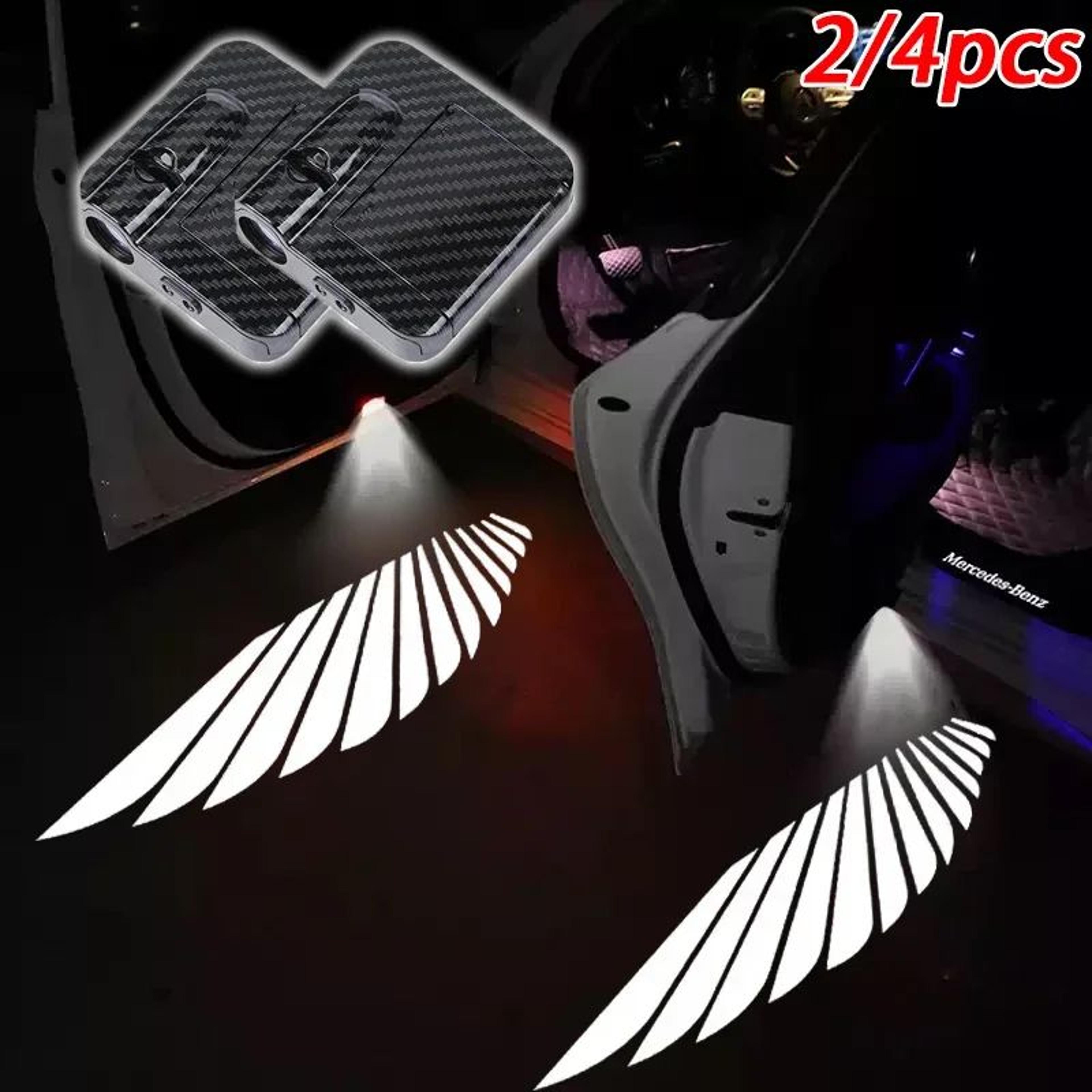 universal led angel wing car door welcome projector lights
