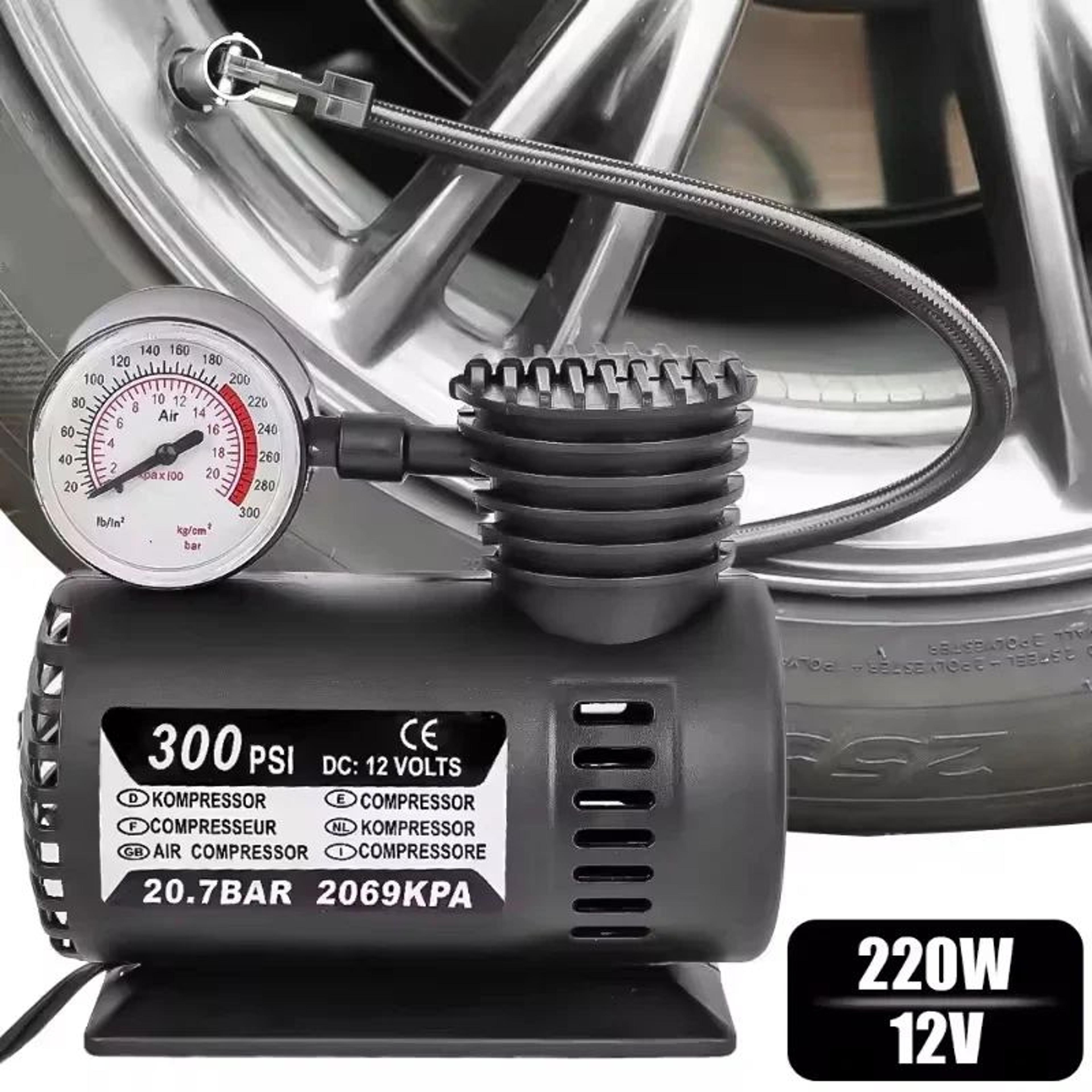 portable 12v electric car tire inflator air pump