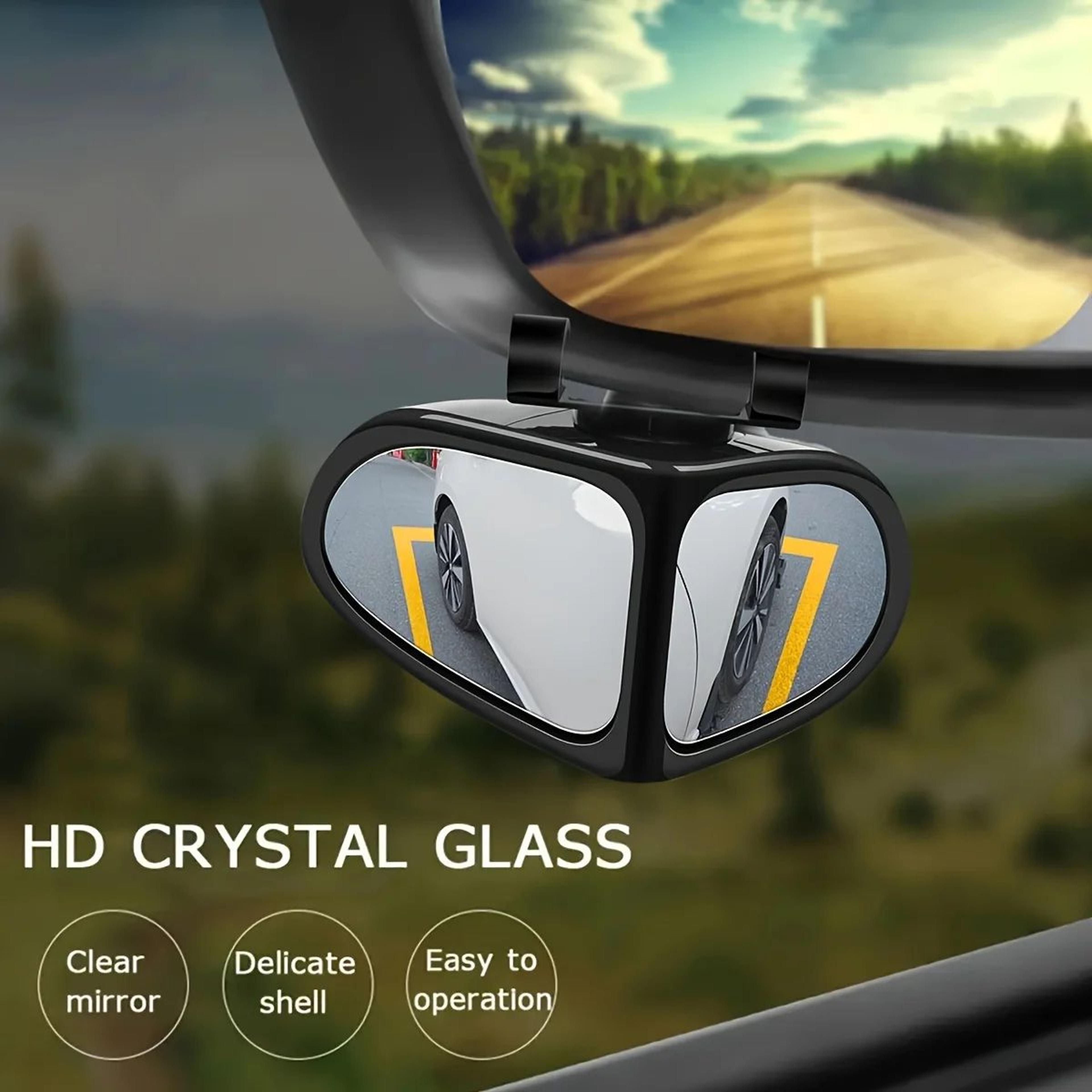 2 pack 360 degree adjustable hd blind spot mirrors for cars