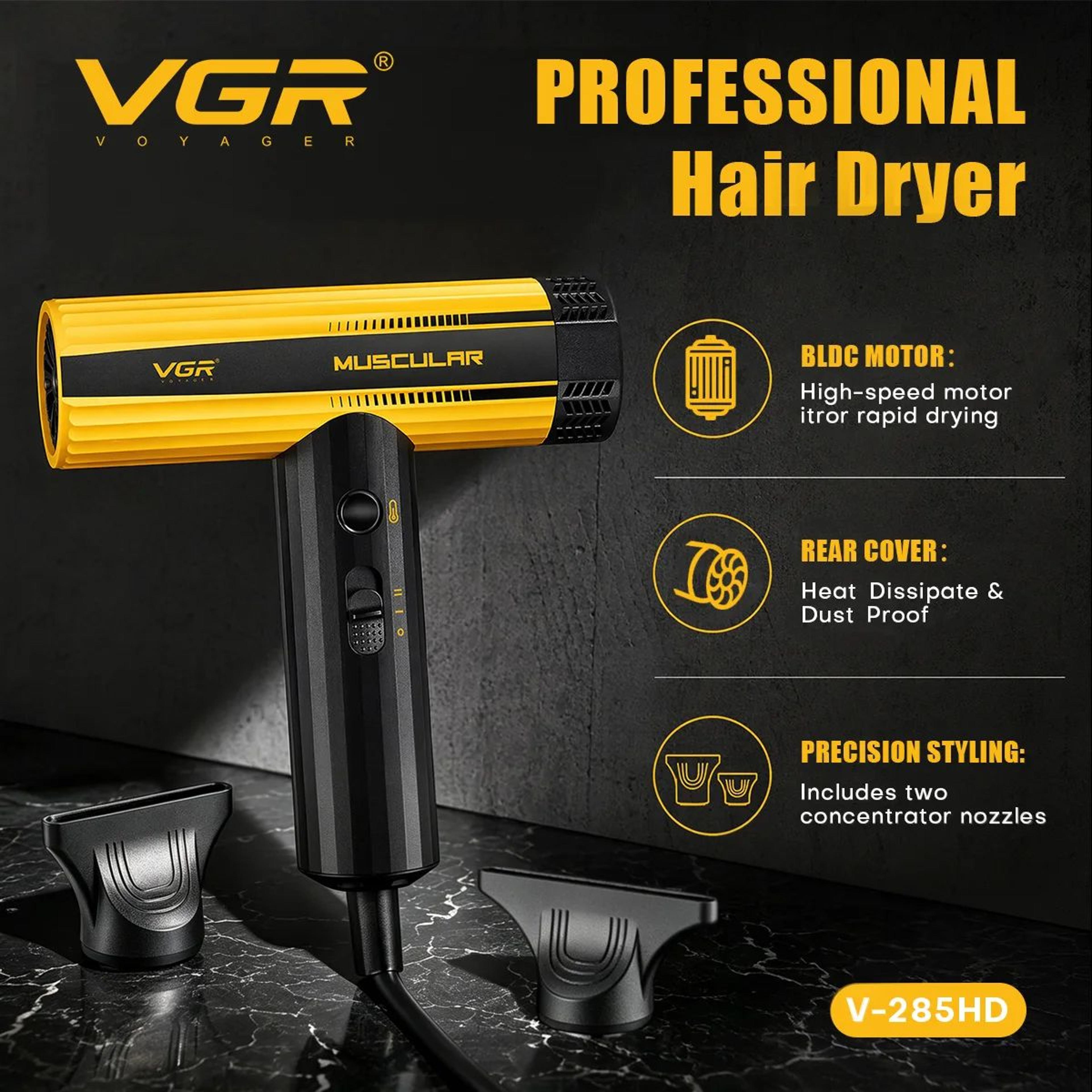 vgr v-285hd 110000 rpm leafless ionic hair dryer