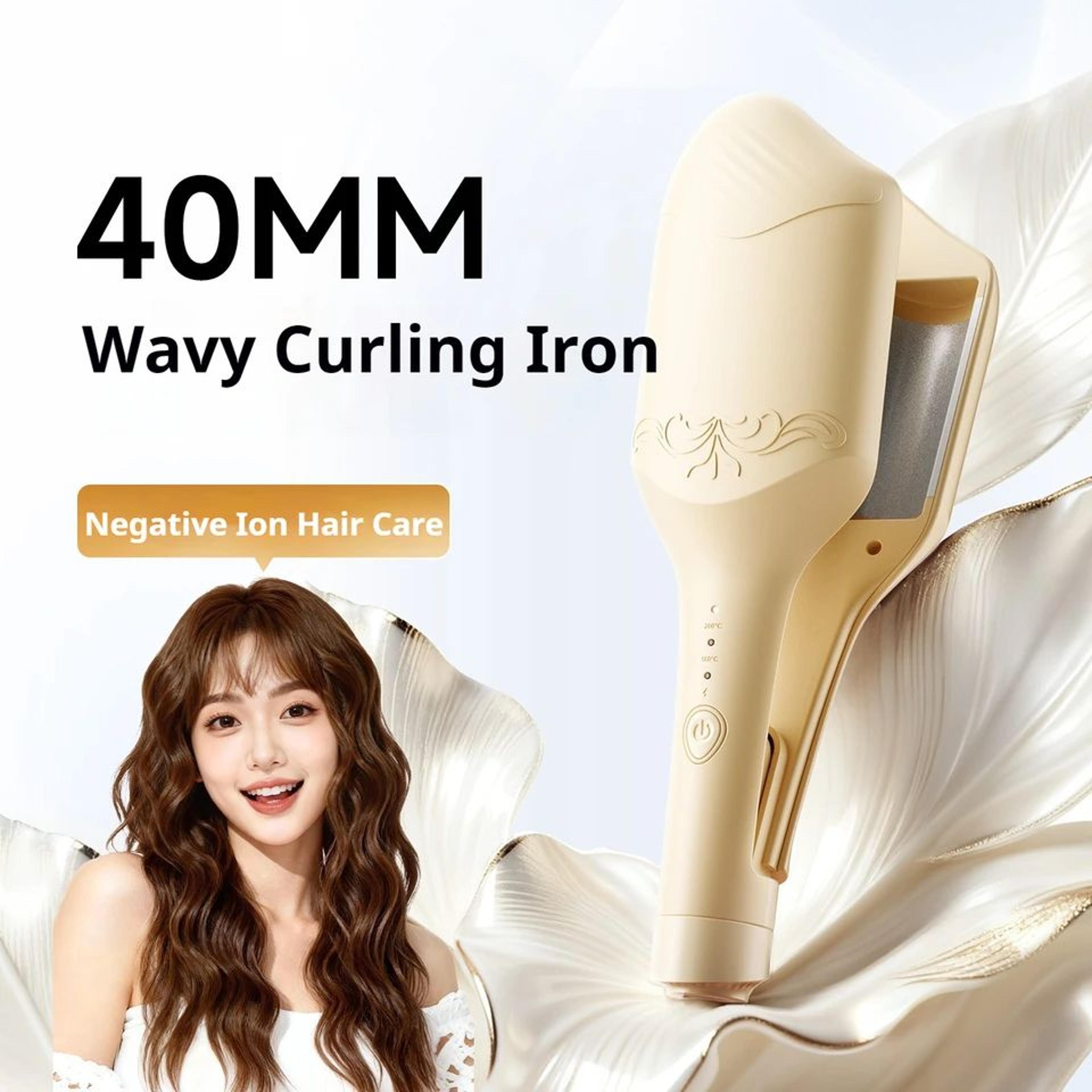 professional 40mm deep waver hair curler with fast heating