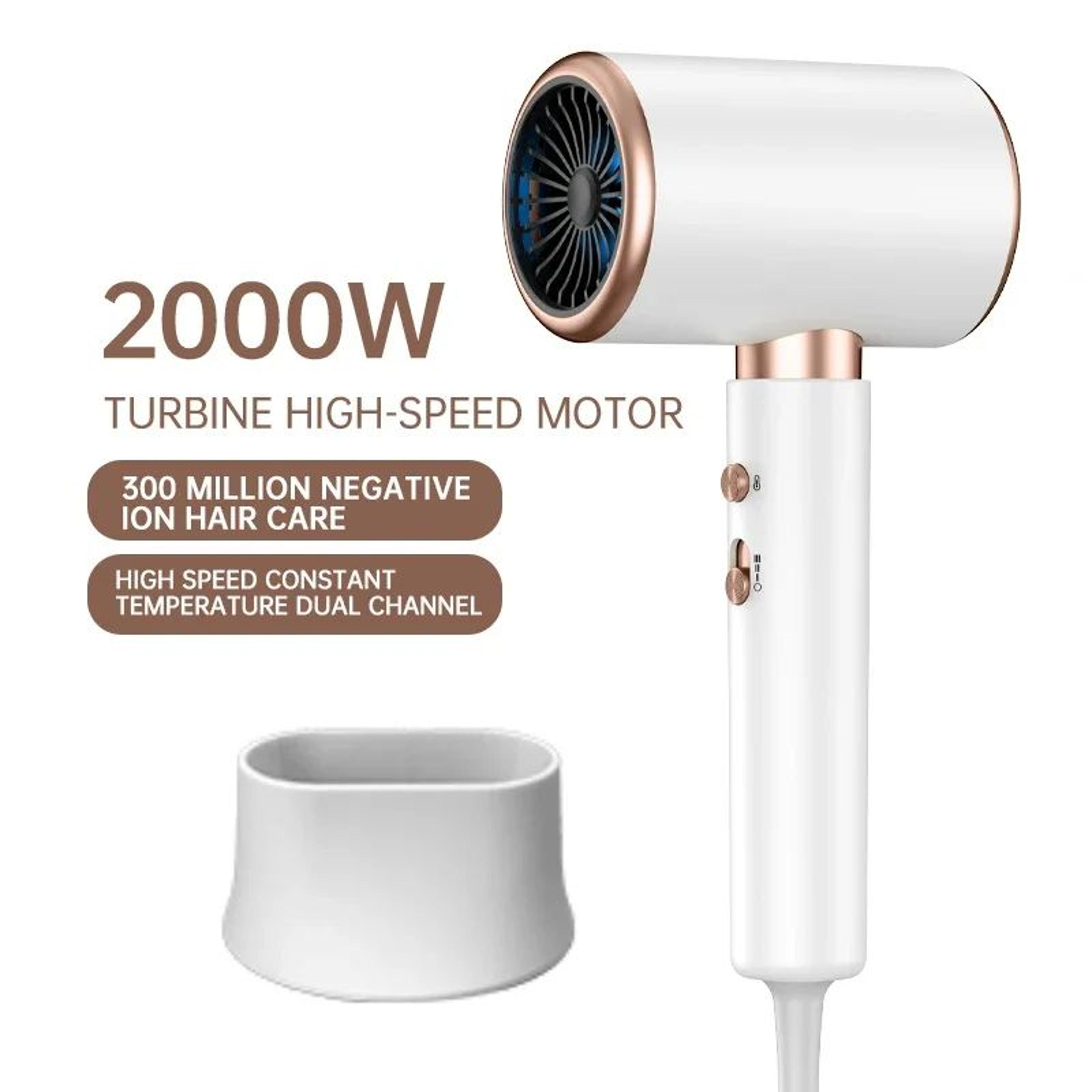 2000w professional ionic hair dryer with 5 heat settings