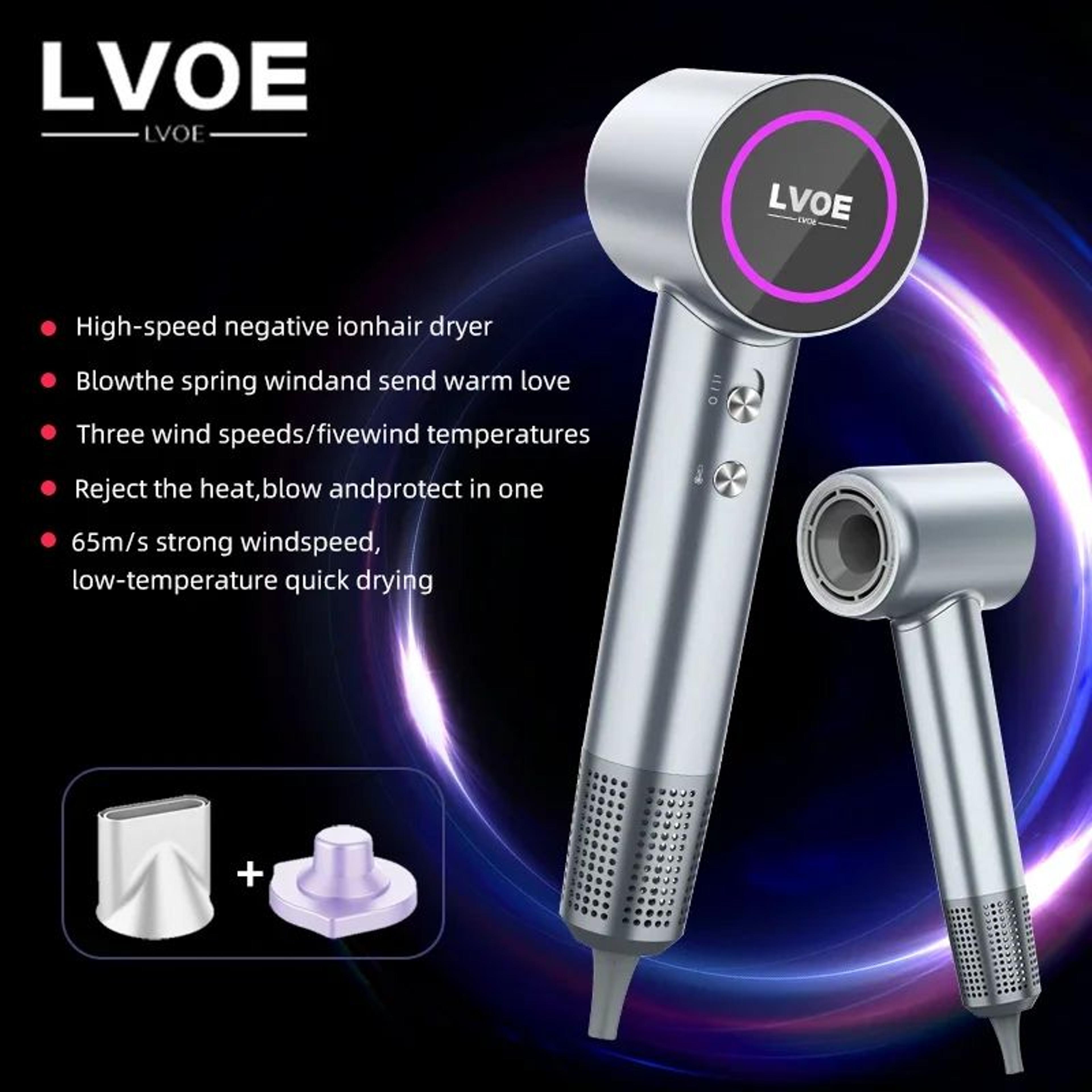 high speed 1600w ionic hair dryer with 65m/s airflow
