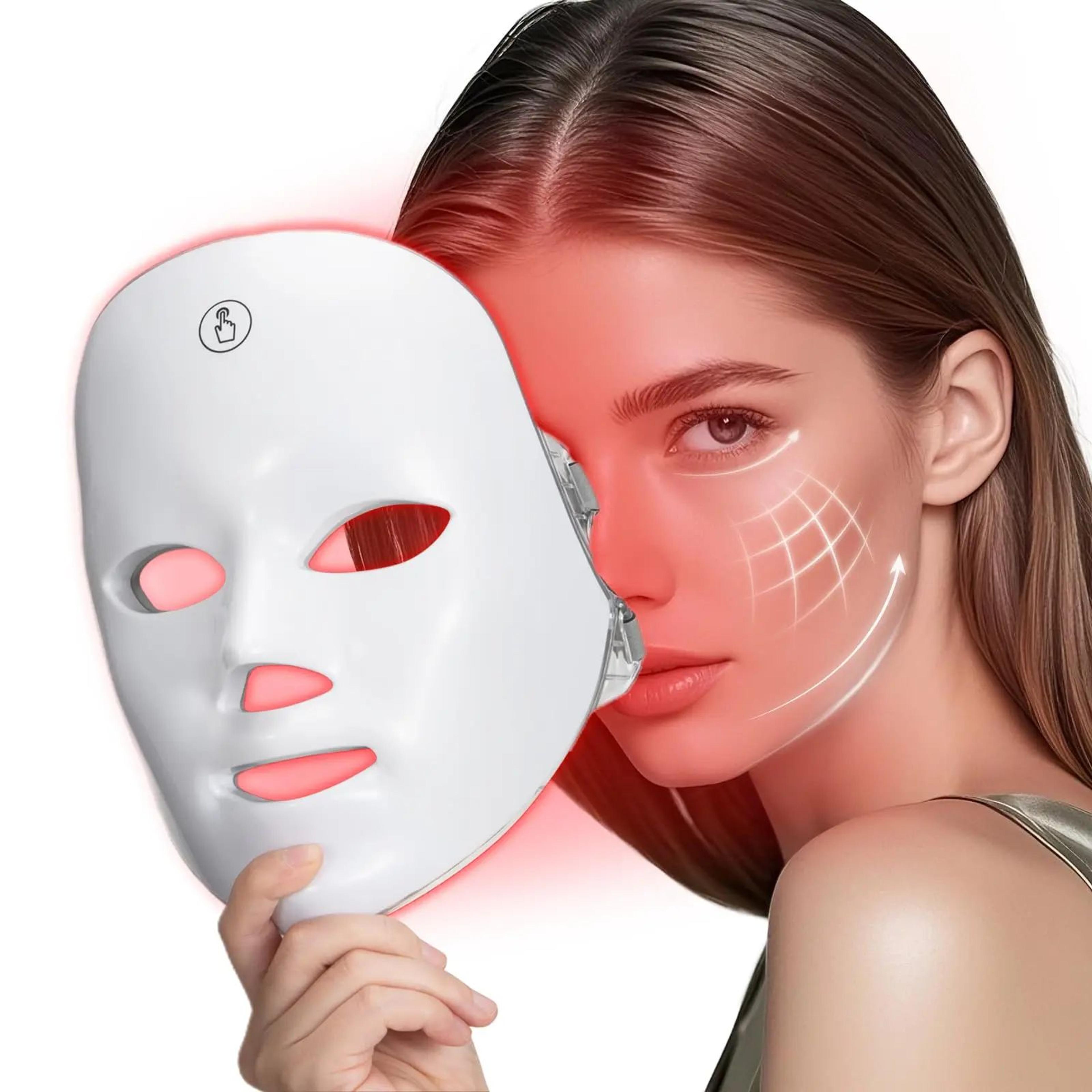 portable wireless 7 color led photon facial mask