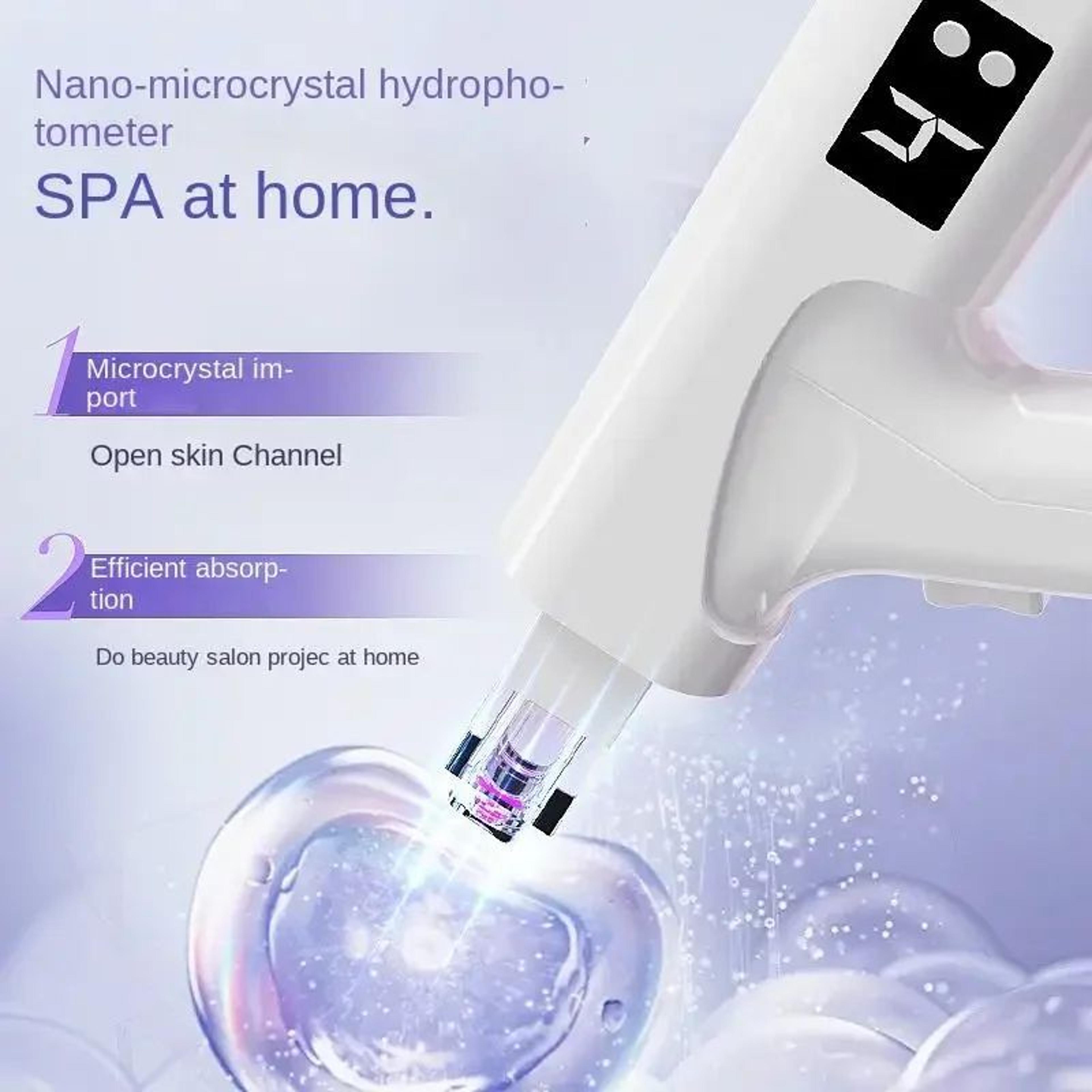 multifunction nano water beauty gun with led light