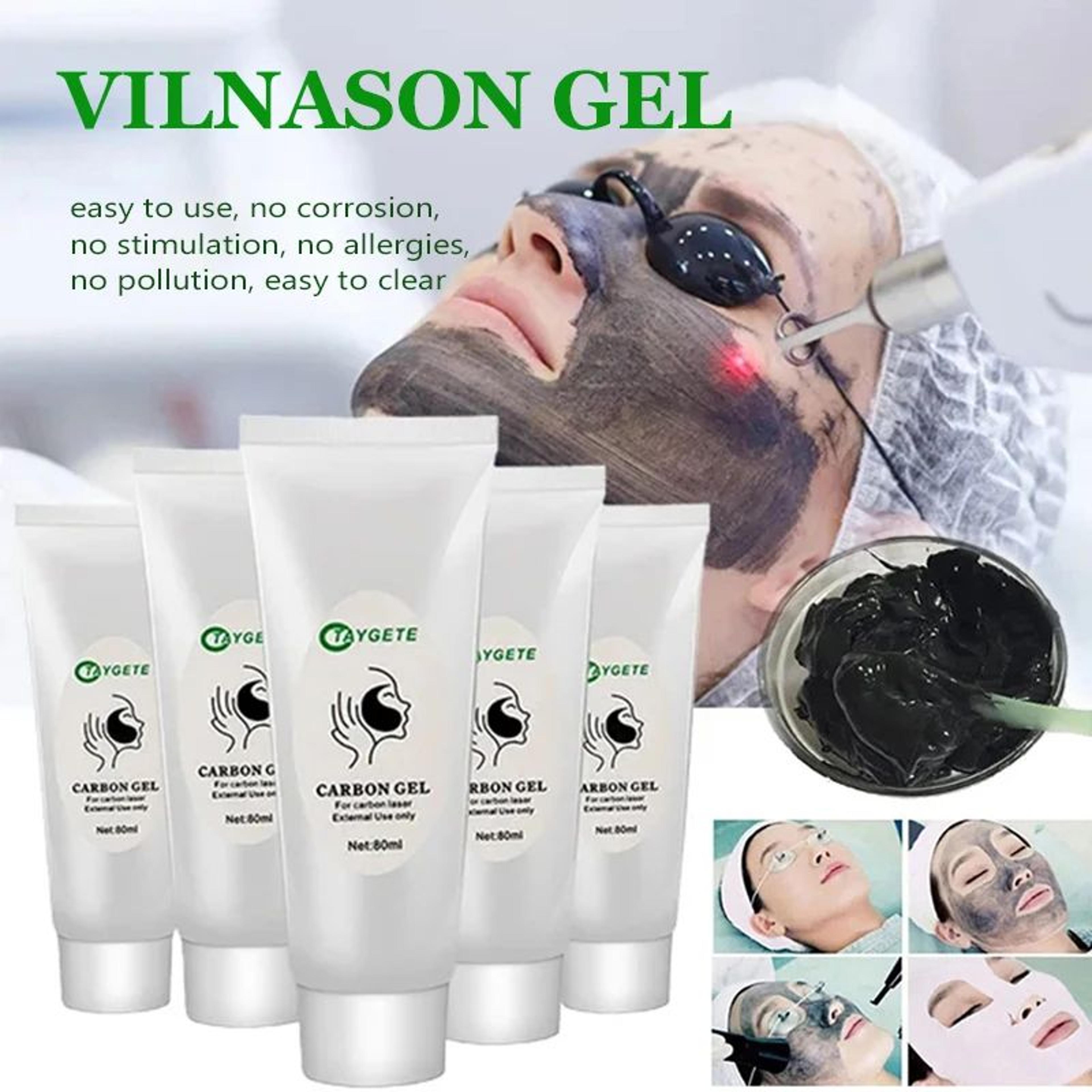 black carbon gel mask for nd yag laser skin care