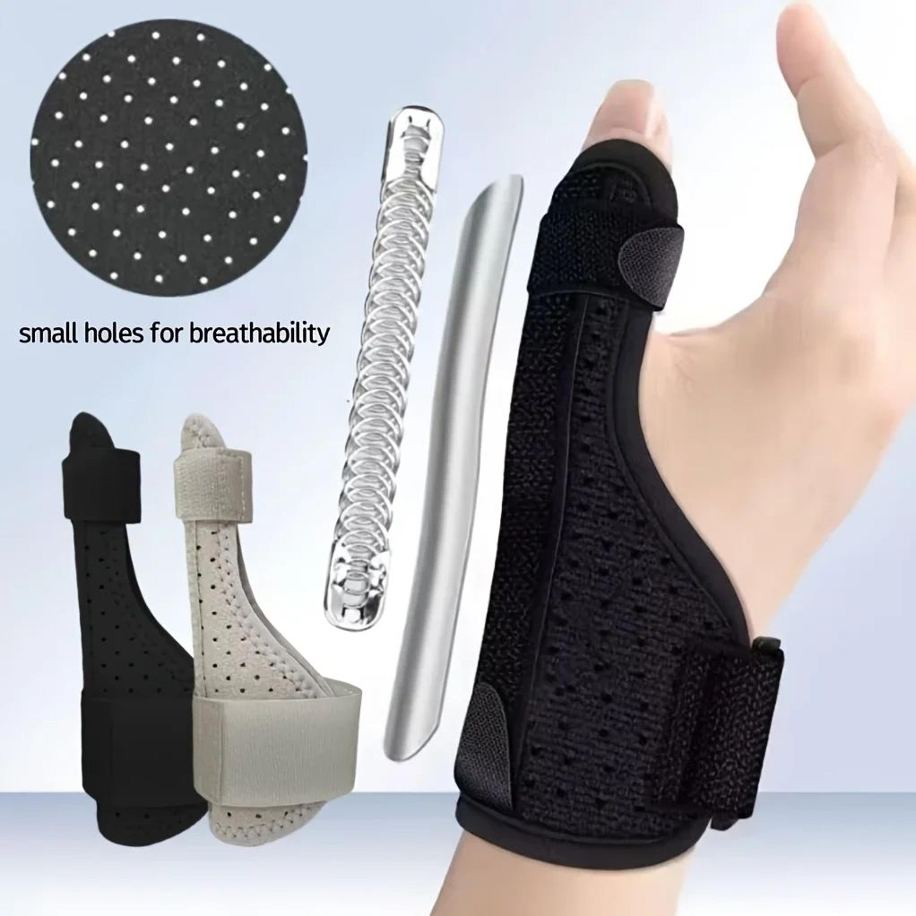 adjustable thumb and wrist support brace with aluminum splint