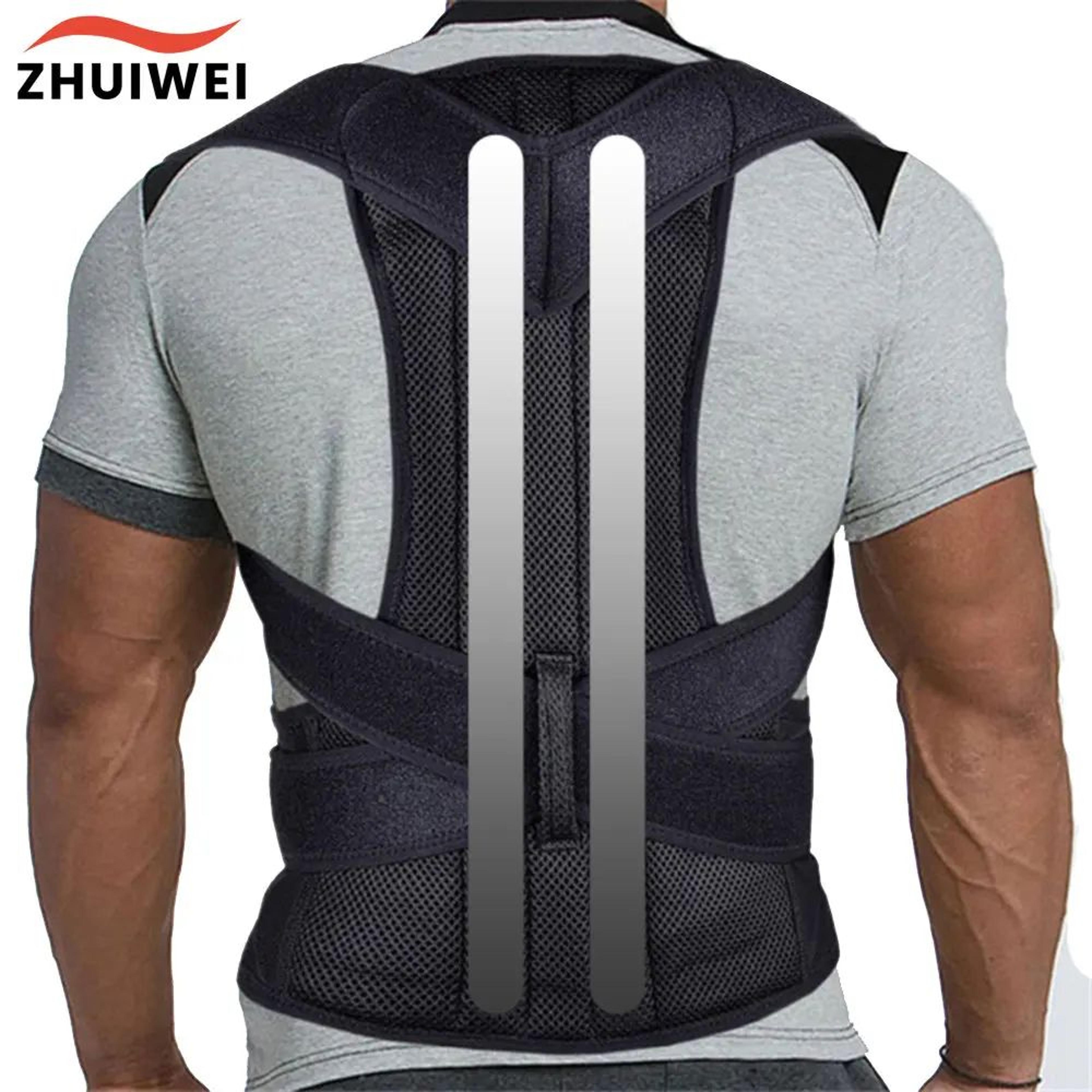 adjustable posture corrector back brace with lumbar support