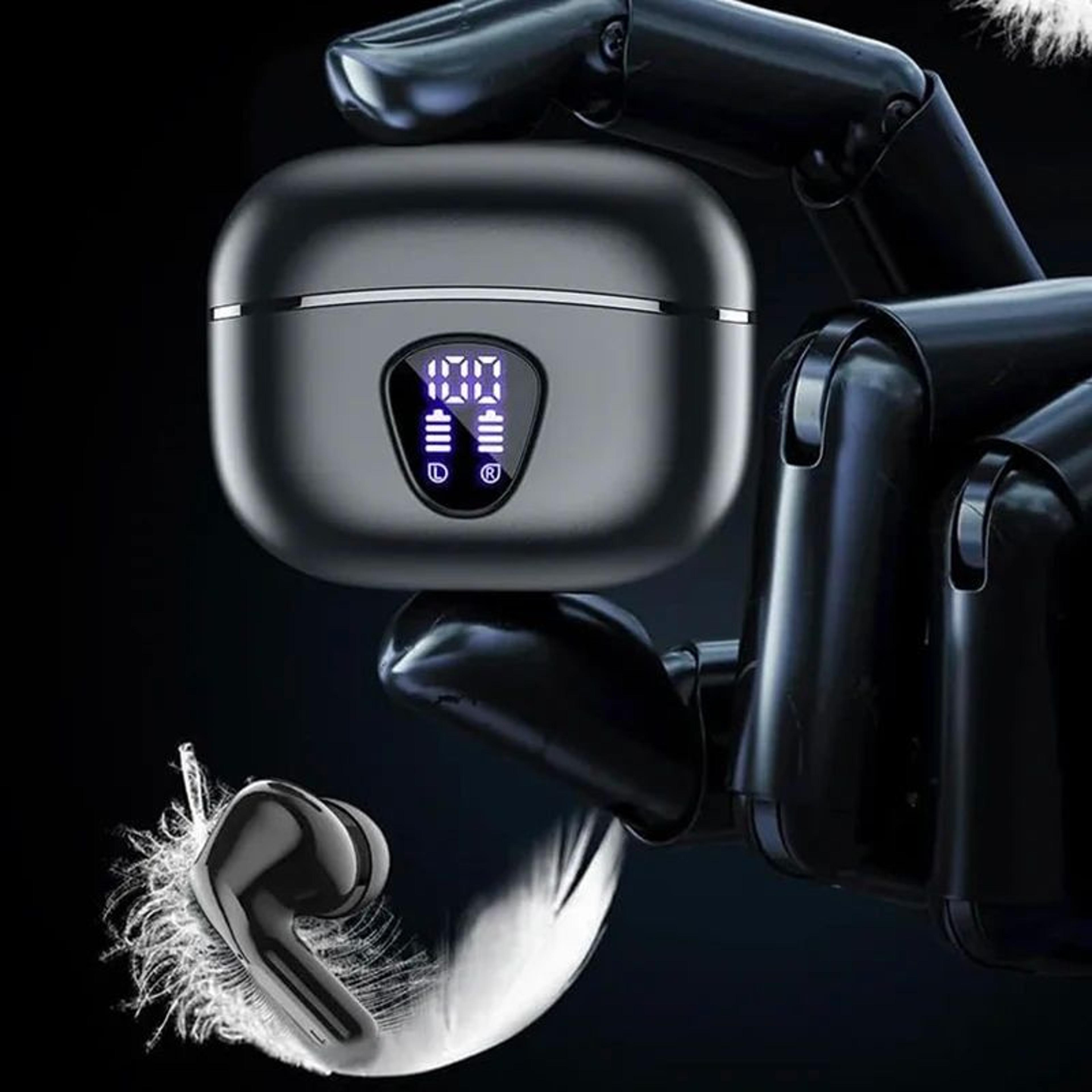 bt 5.4 wireless noise cancelling earbuds with led display