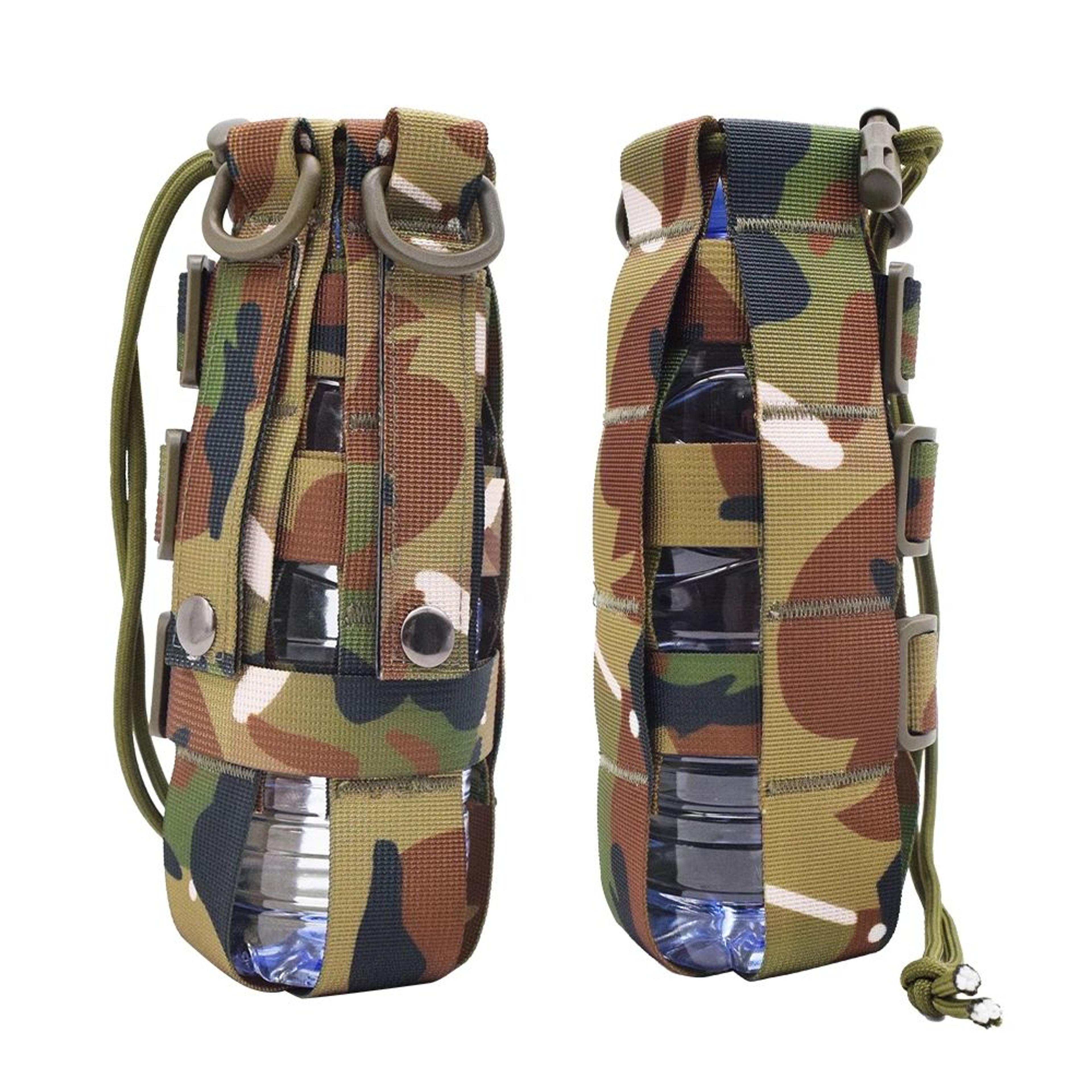 tactical molle water bottle pouch for hiking and camping