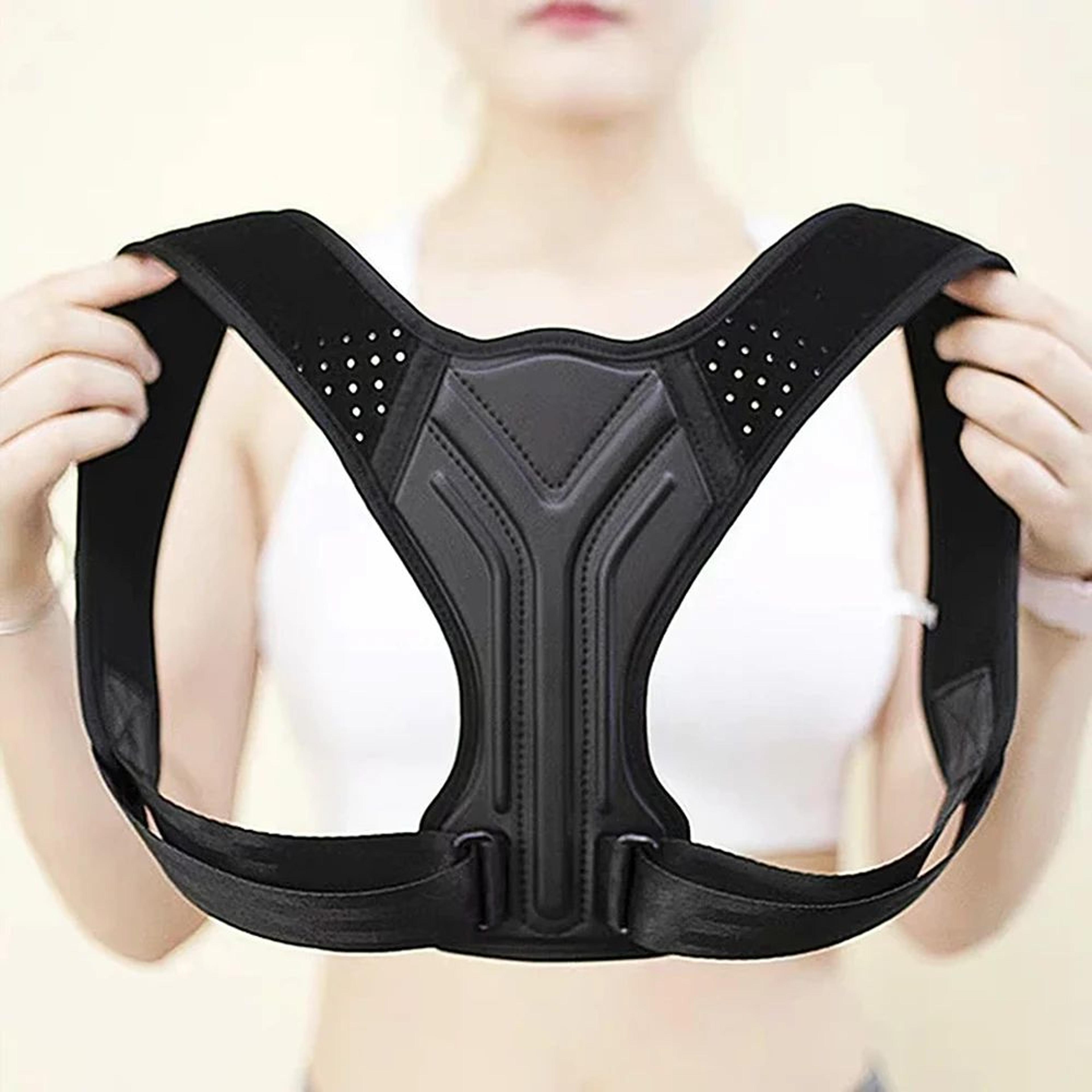 adjustable back posture corrector brace with clavicle support
