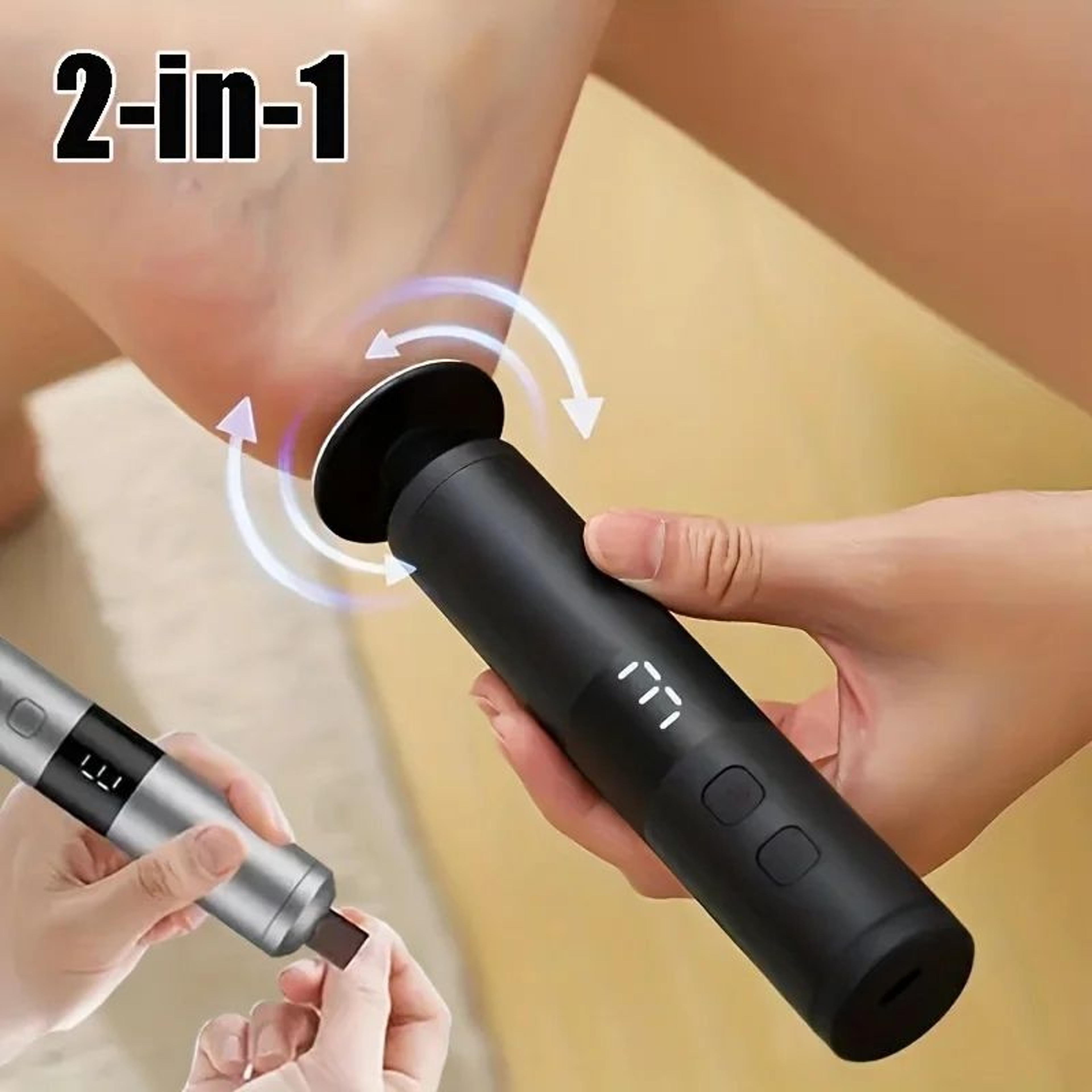 usb rechargeable 2 in 1 electric foot and nail grinder